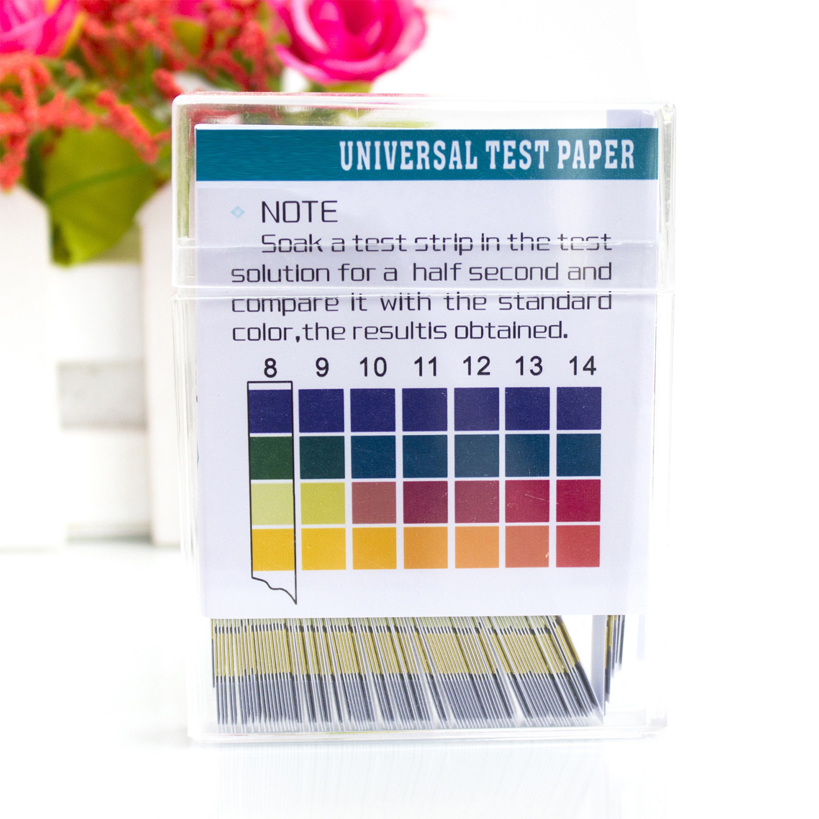 Packung Mit 2 Ph-teststreifen Für Professionelle Messungen, Kunststoffbox, Für Den Täglichen Und Industriellen Gebrauch
