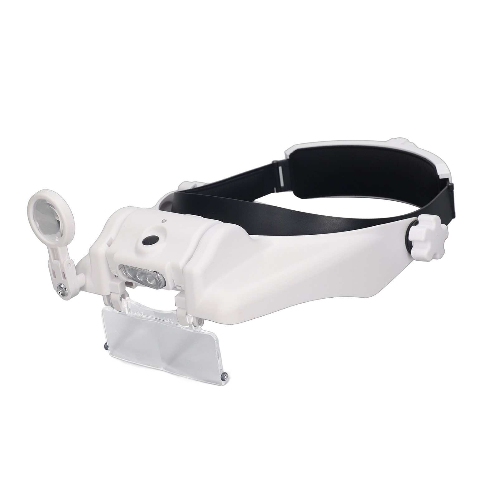 Wiederaufladbare Led-vergrößerungsbrille Mit 4 Paaren, Vergrößerungsvisier Zum Lesen, Reparieren Und Für Den Täglichen Gebrauch, Integrierte Beleuchtung