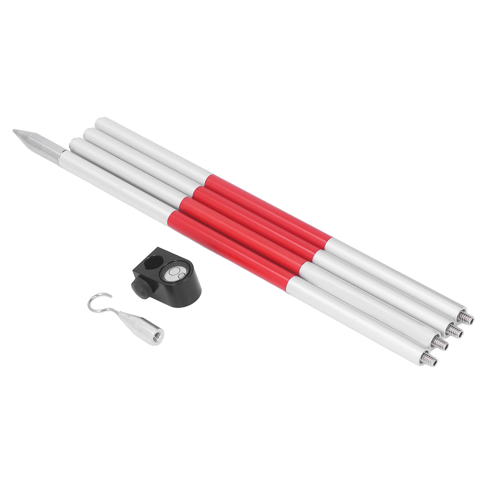 4-teilige Topografische Prismenhalterung, 1/4-zoll-universalgewinde, Messstange Aus Aluminiumlegierung Für Totalstation, Messpflock