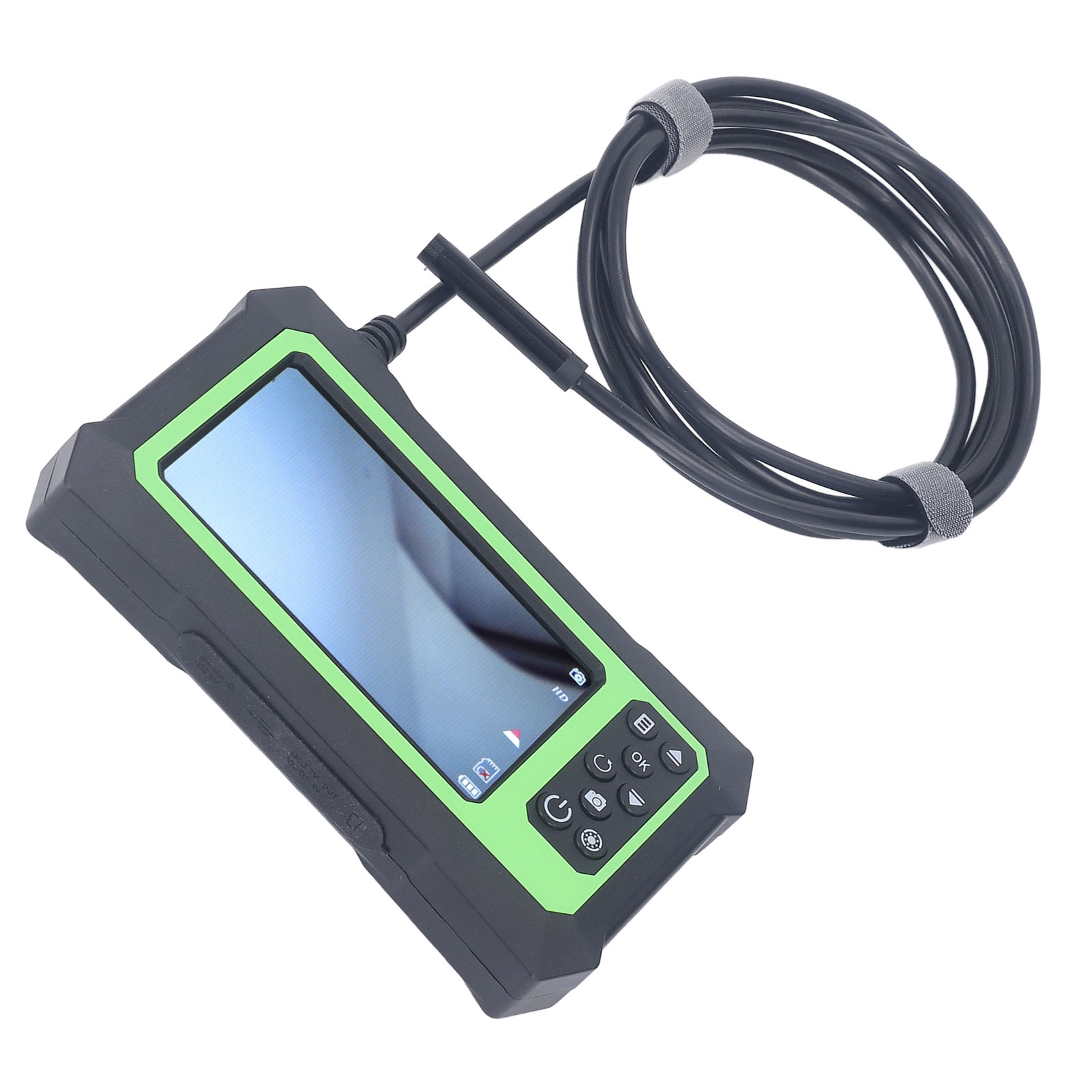 Ip67 Wasserdichte 4,3-zoll-inspektionskamera, 8-mm-objektiv 1080p, 7 M Halbstarres Schwenkendoskop Für Wartungsarbeiten, Professioneller Einsatz.