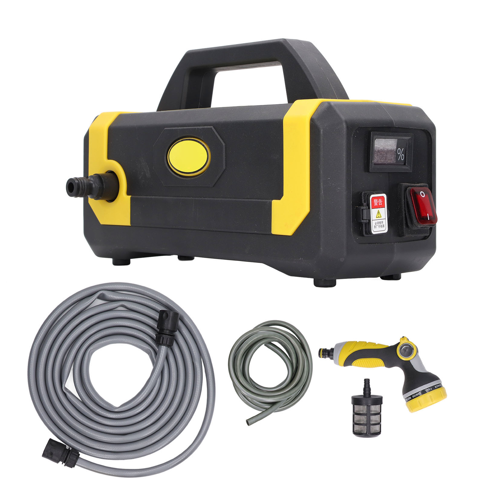 Elektrische Wasserpumpe Mit Lithium-ionen-akku, Selbstansaugende Landwirtschaftspumpe, Förderhöhe 50–100 M, Stromversorgung 100–240 V, Eu-stecker