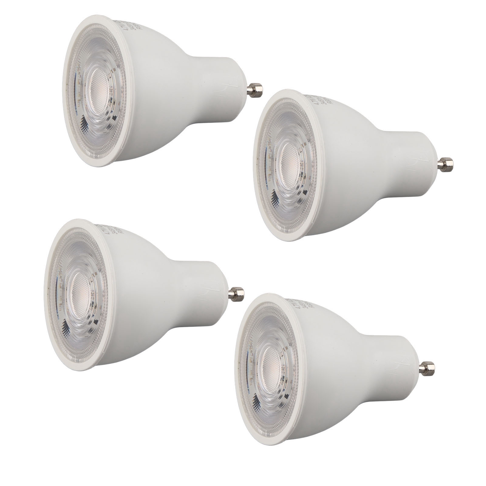 Gu10 4,7 W 95–250 V Dimmbare Led-lampe, Sprachsteuerung, Timer, Dimmer, 4er-pack, Smart-home-beleuchtung