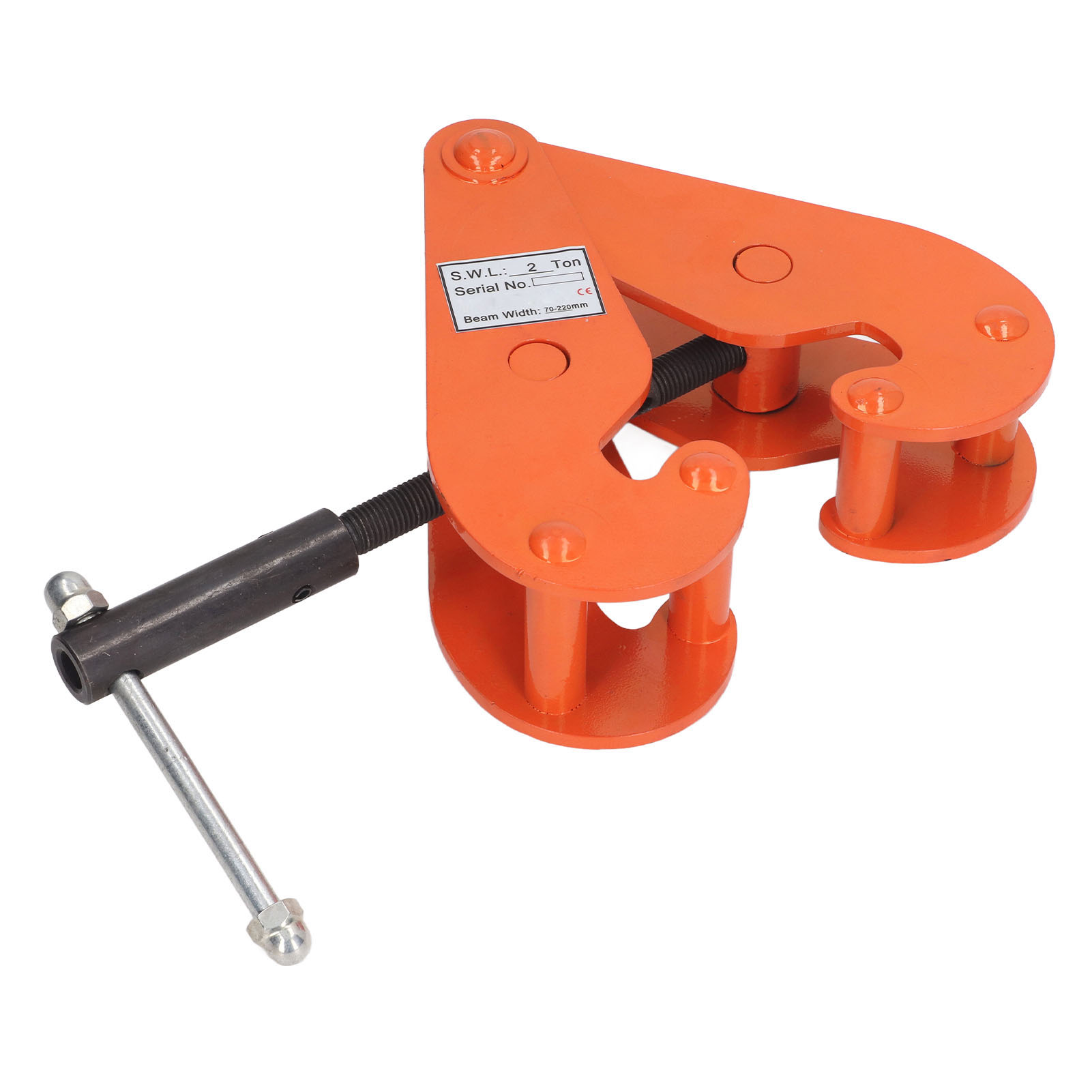 Vertikale Hebeklemme 2t 4400lbs, Hochbelastbarer Legierter Stahl Für Träger, Industrielle Anwendung, Fabriken, Bergwerke, Straßenbau