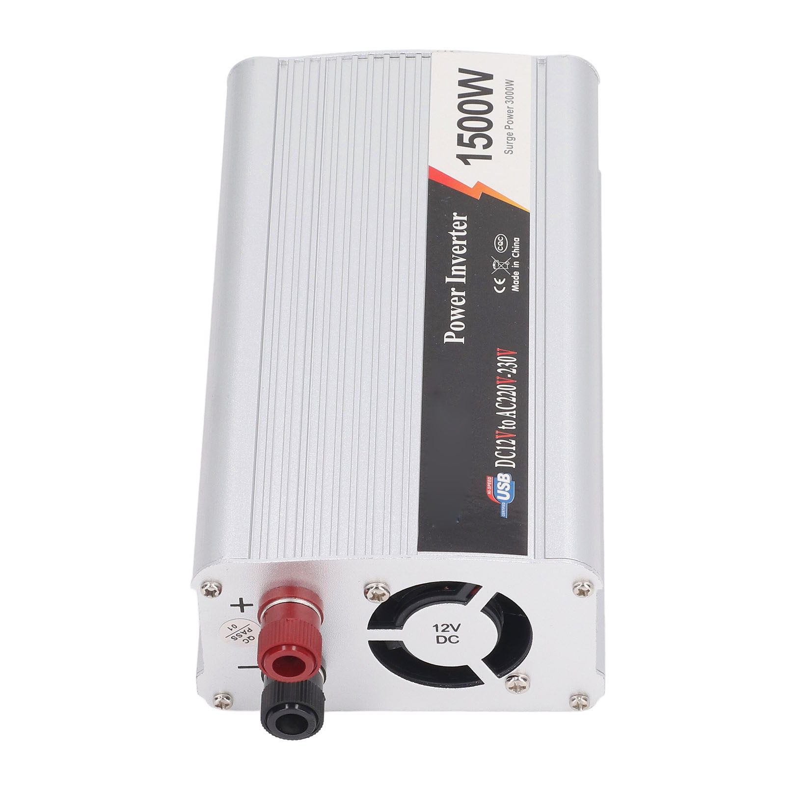 1500-w-wechselrichter Mit Modifizierter Sinuswelle, 3000 W Spitzenleistung, 5-v-usb-ausgang, 12-v-auf-220–230-v-kfz-adapter
