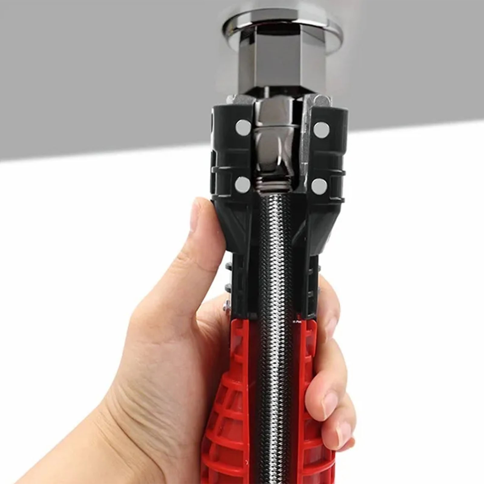 18-in-1 Verstellbarer Schraubenschlüssel Für Armaturen, Spülbeckenmontage, Tragbare Sanitärreparatur, Manuelle Installation, 18-fach Multifunktionales Zubehör
