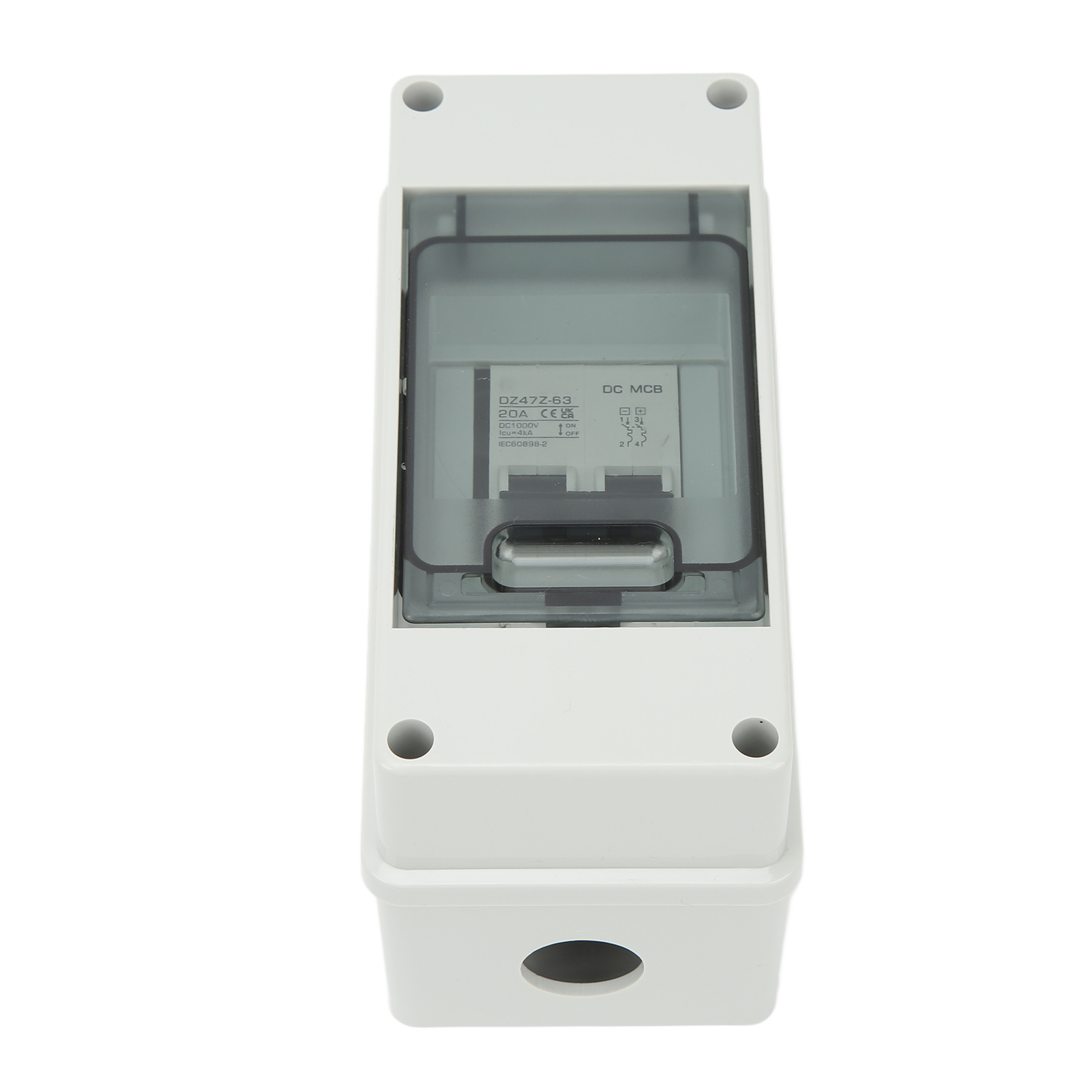 20-a-1000-v-gleichstrom-leistungsschalter, Schutzart Ip65, Solar-pv-leistungsschalter, Wasserdicht, 2-poliger Trennschalter