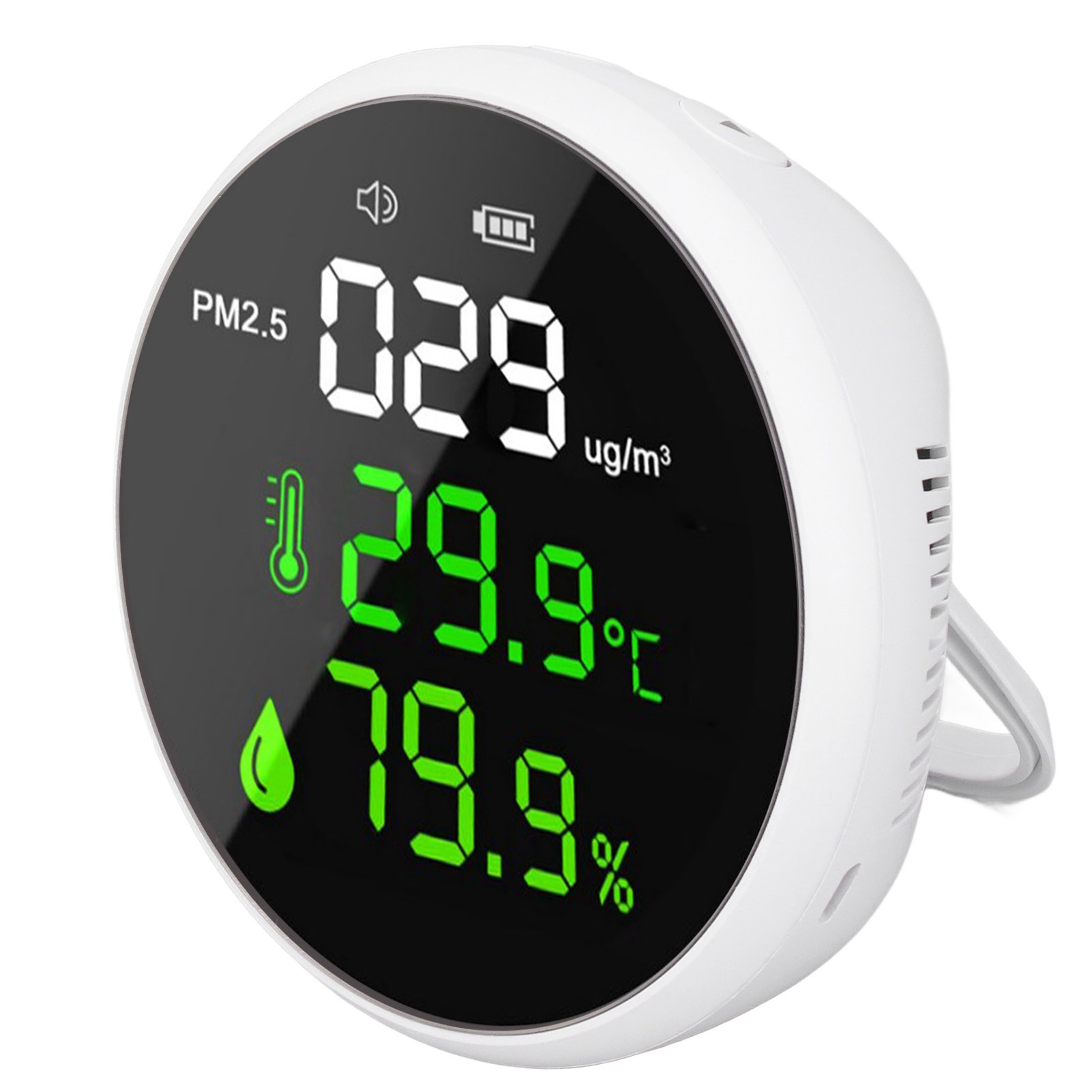 Tragbarer Mini-raumluftqualitätssensor Pm2.5 Thermometer Hygrometer Temperatur- Und Feuchtigkeitsmesser Mit Lcd-bildschirm