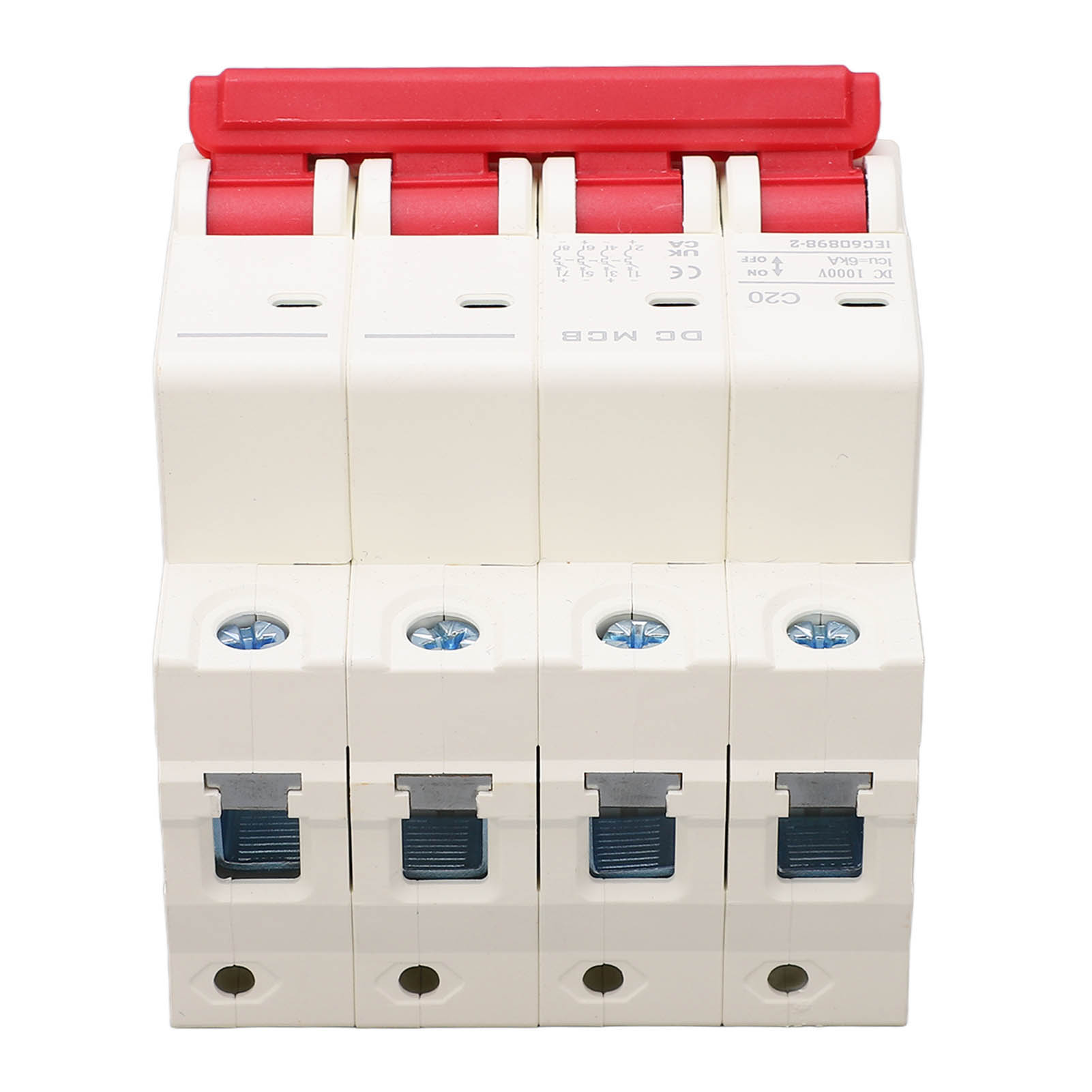 Leitungsschutzschalter 4p 20a 1000v Dc, Din-schiene, Überlast- Und Kurzschlussschutz 6ka, Sicherheitsschalter
