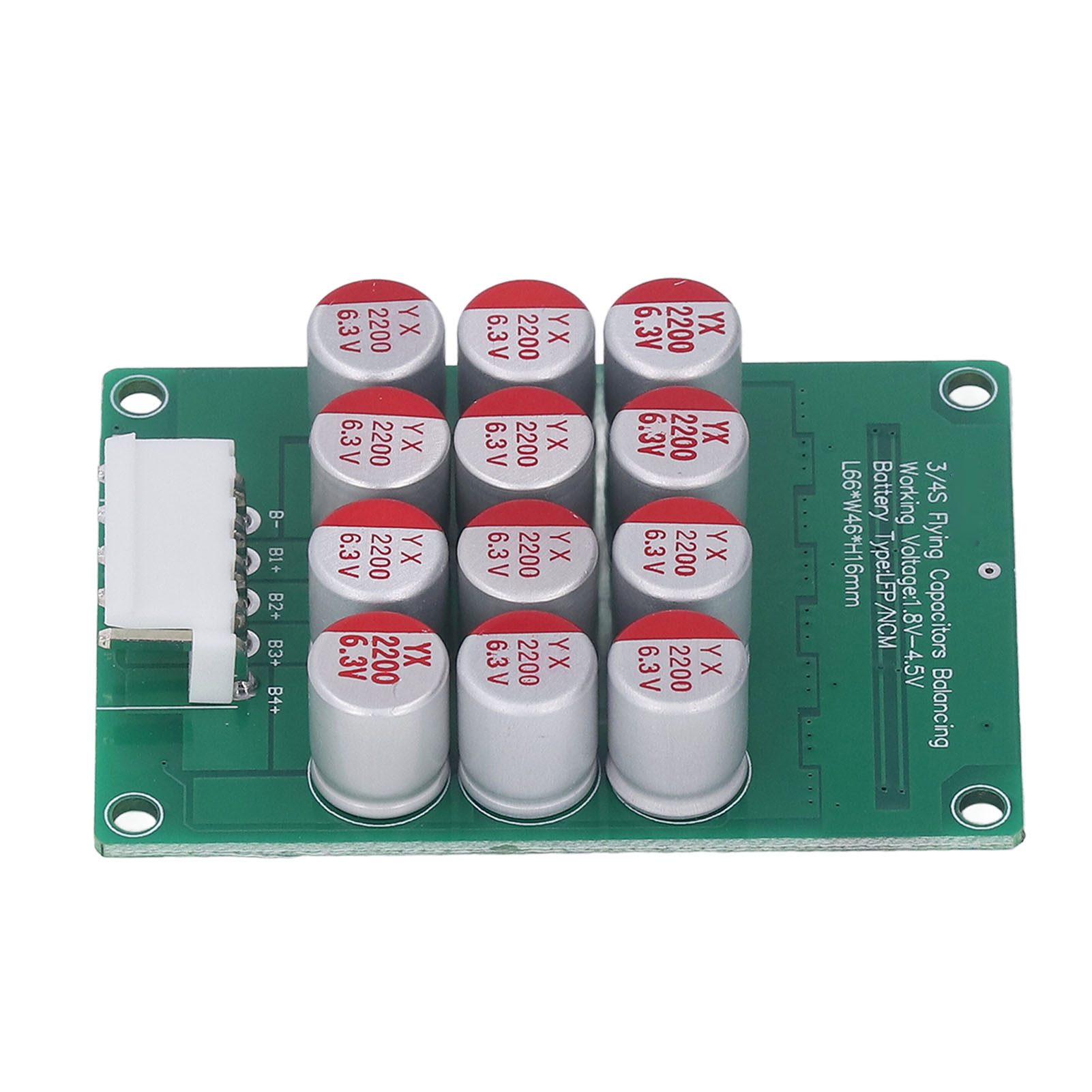 Aktiver 4s-batteriebalancer Mit Kabel, Balancerplatine Für Ternäre Lfp-lithiumzellen, 1,8 V–4,5 V, Mit Koffer