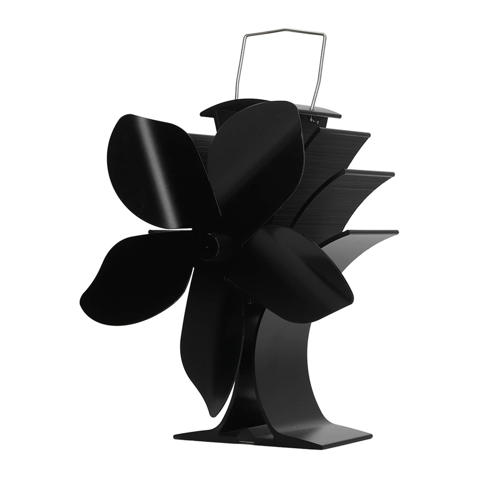 Geräuscharmer Ofenventilator, Aluminiumlegierung, 5 Flügel, Kaminzubehör Für Zuhause