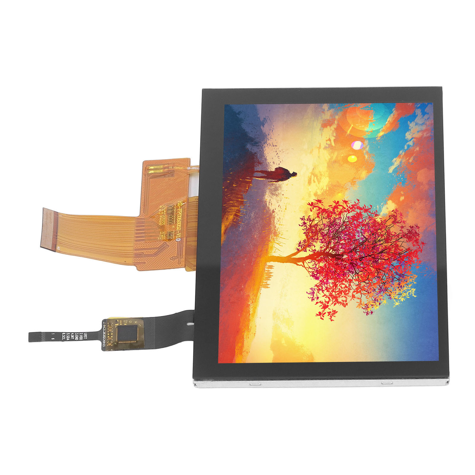 5-zoll-lvds-lcd-bildschirm (800x480), Ic-schnittstelle, Vollwinkel-displaymodul Mit Kapazitivem Touchscreen