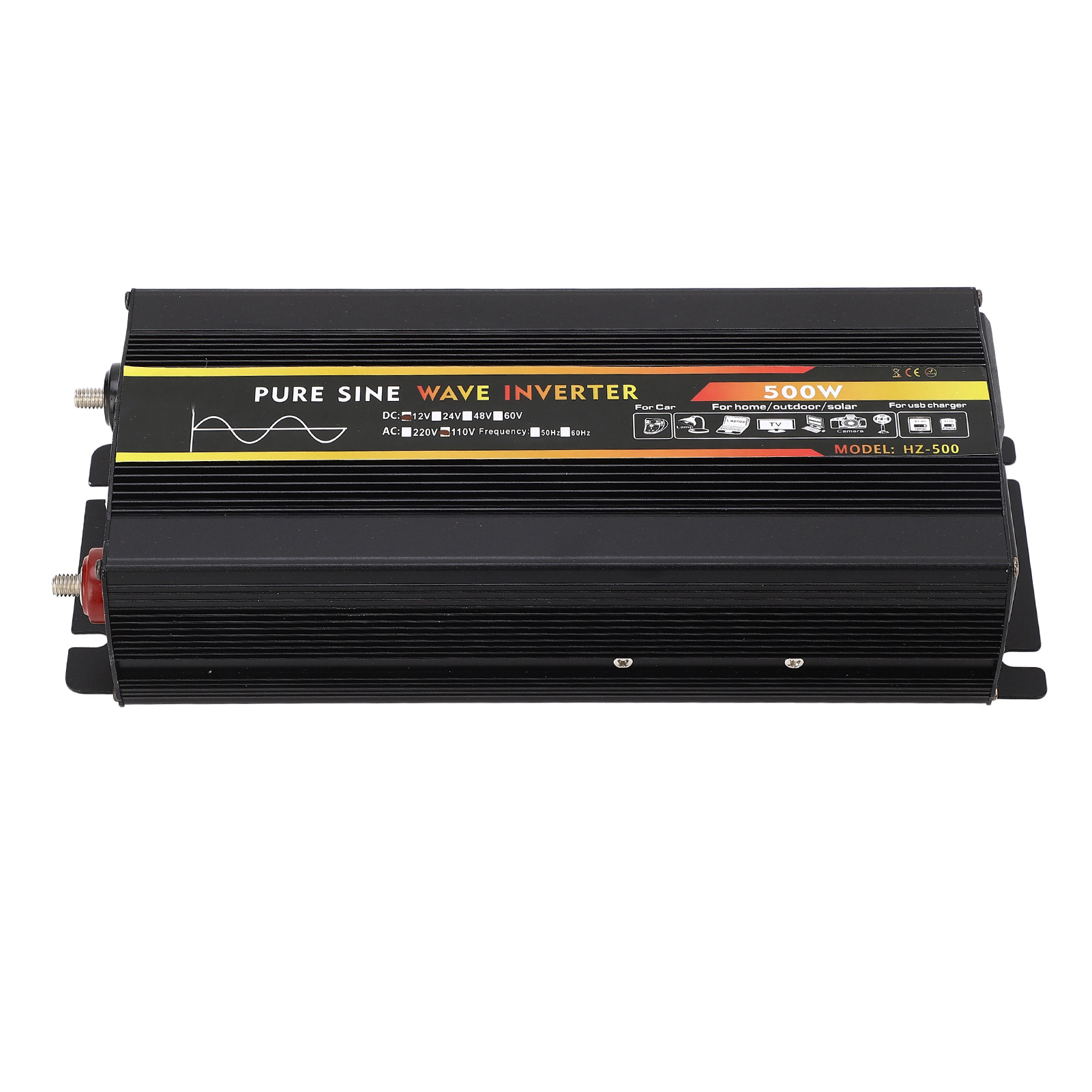 500-w-sinus-wechselrichter 24 V Auf 110 V, Led-anzeige, Universalstecker, Spannungswandler Für Wohnmobil, Auto Und Outdoor-einsatz