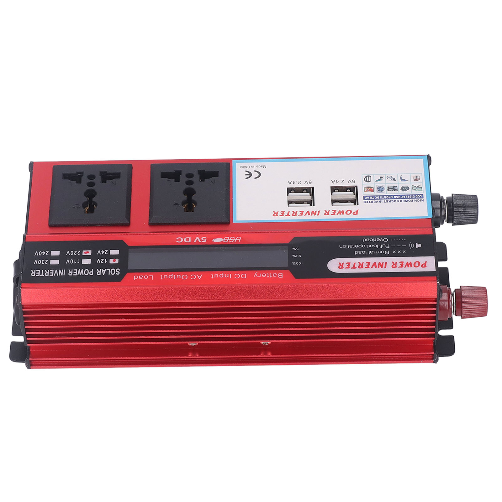 500w Modifizierter Wellen-solarkonverter, Dc12v Zu Ac220v Outdoor-wechselrichter, 4 Usb-anschlüsse, Campingadapter Und Solarpanel.