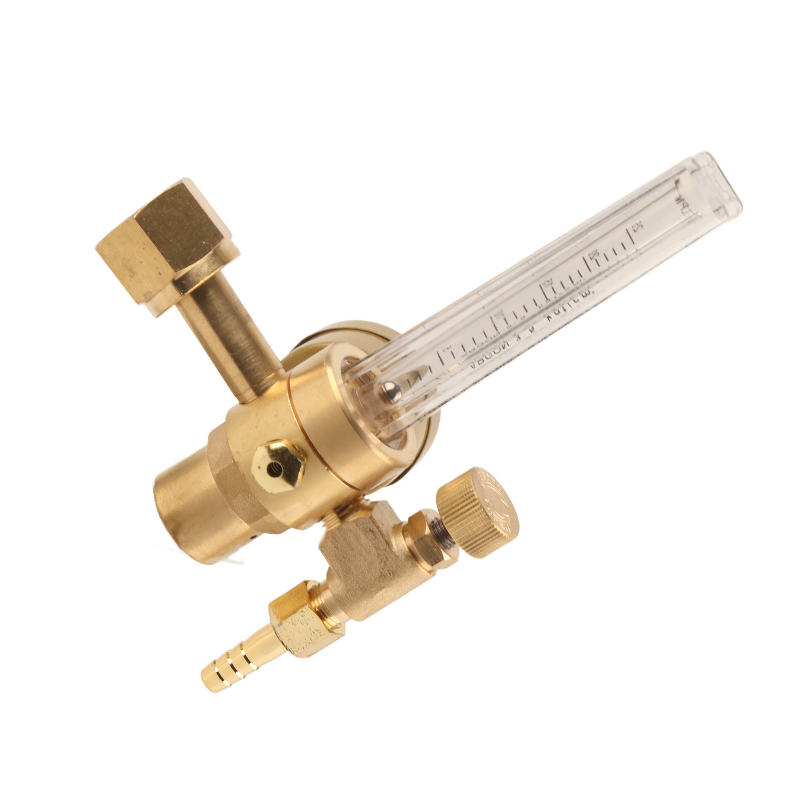 Manueller Argon-durchflussregler Mit Manometer, Druckminderer Zum Schweißen, Präzise Einstellung Des Gasdurchflusses.