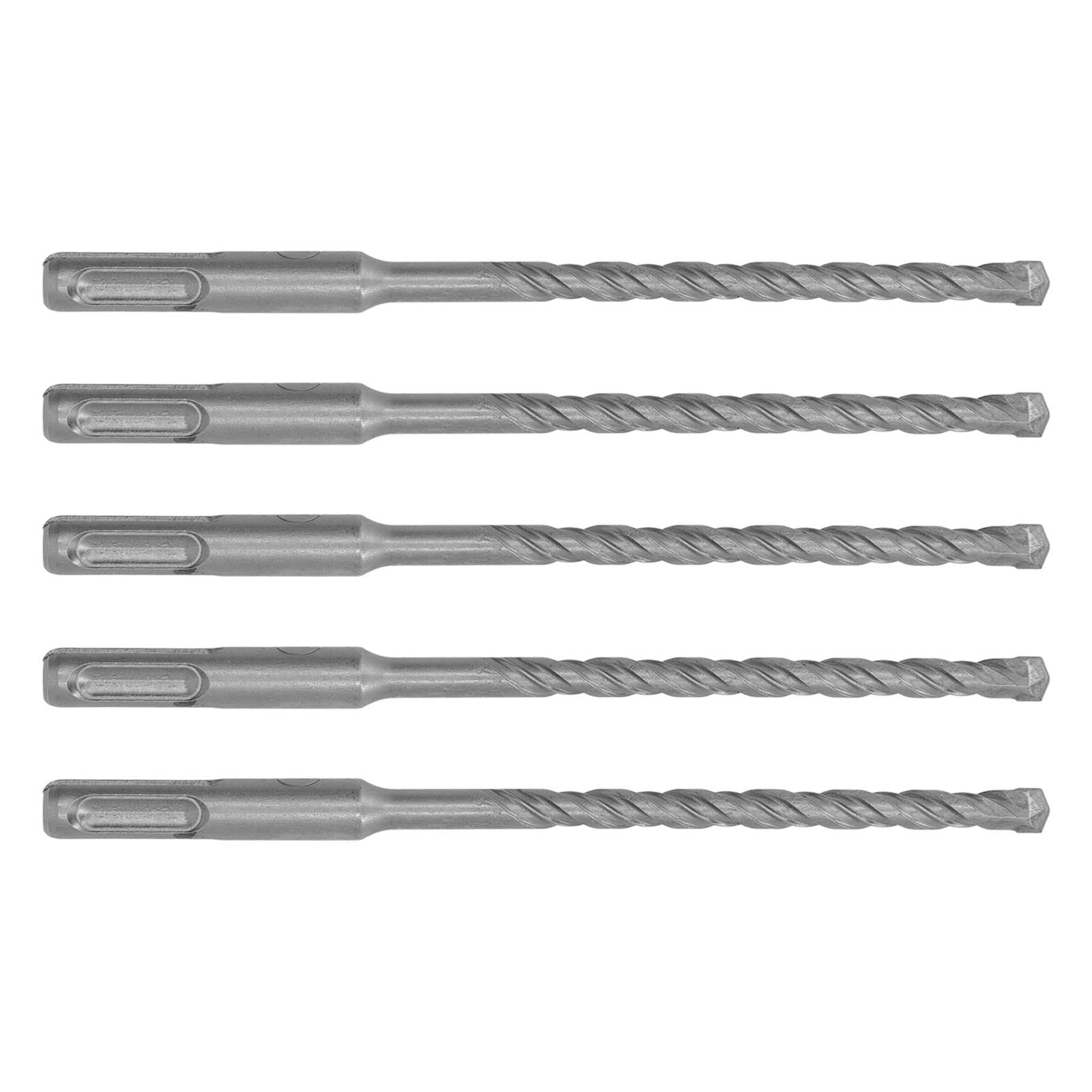 7-mm-meißelbohrer Für Beton, Stein Und Ziegel, 5 Stück, 160-mm-sds-plus-bohrer, Selbstzentrierende Hartmetallspitze, 2 Schneiden, Schlagbohrer