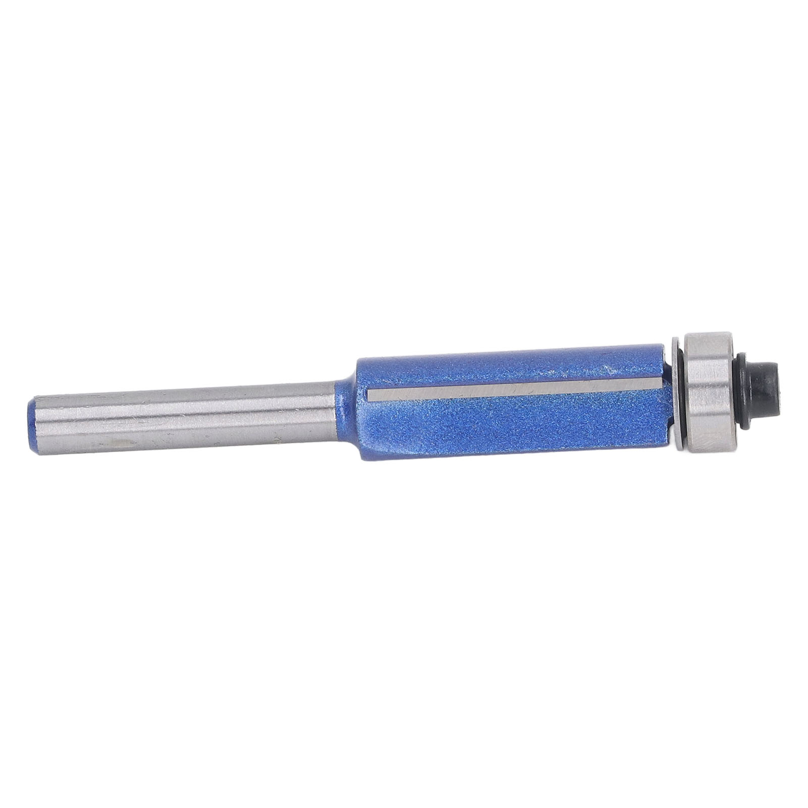 Bündigfräser Mit Kugellager, 6,35 Mm Schaft, Blau Und Silber, Zum Fräsen Und Bearbeiten Von Holz, Fräsaufsatz