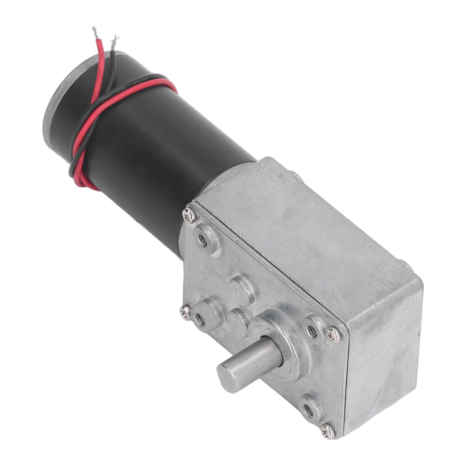 24v 200rpm Gleichstrom-getriebemotor, Einwellig, Vorwärts-/rückwärtslauf Mit Selbsthemmung, Gehäuse Aus Aluminiumlegierung Und Spule Aus Messing, Kompaktes Untersetzungsgetriebe.