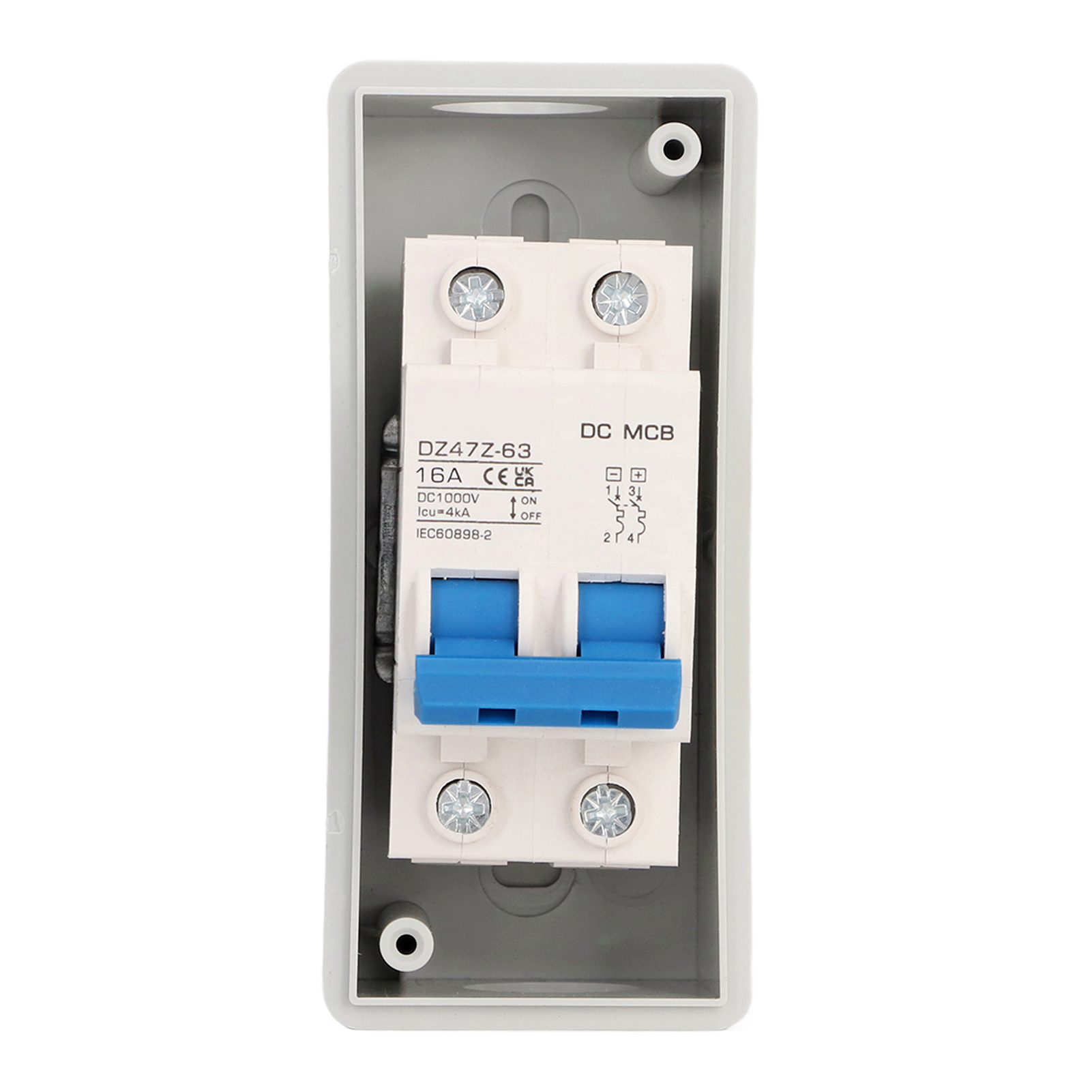 16a 1000v Ip65 Gleichstromschalter, Wasserdichtes Gehäuse Mit Transparenter Abdeckung, Gleichstrom-leistungsschalter Für Solarmodule