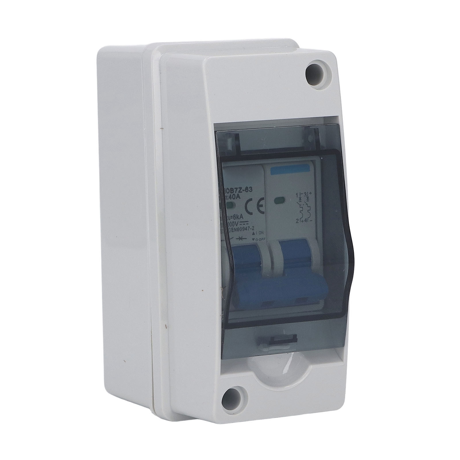 Dc 40a Trennschalter, Transparenter Ip65 Verteilerkasten, 1000v Miniatur-leistungsschalter, Wasserdichter Schutz Mit Abdeckung.