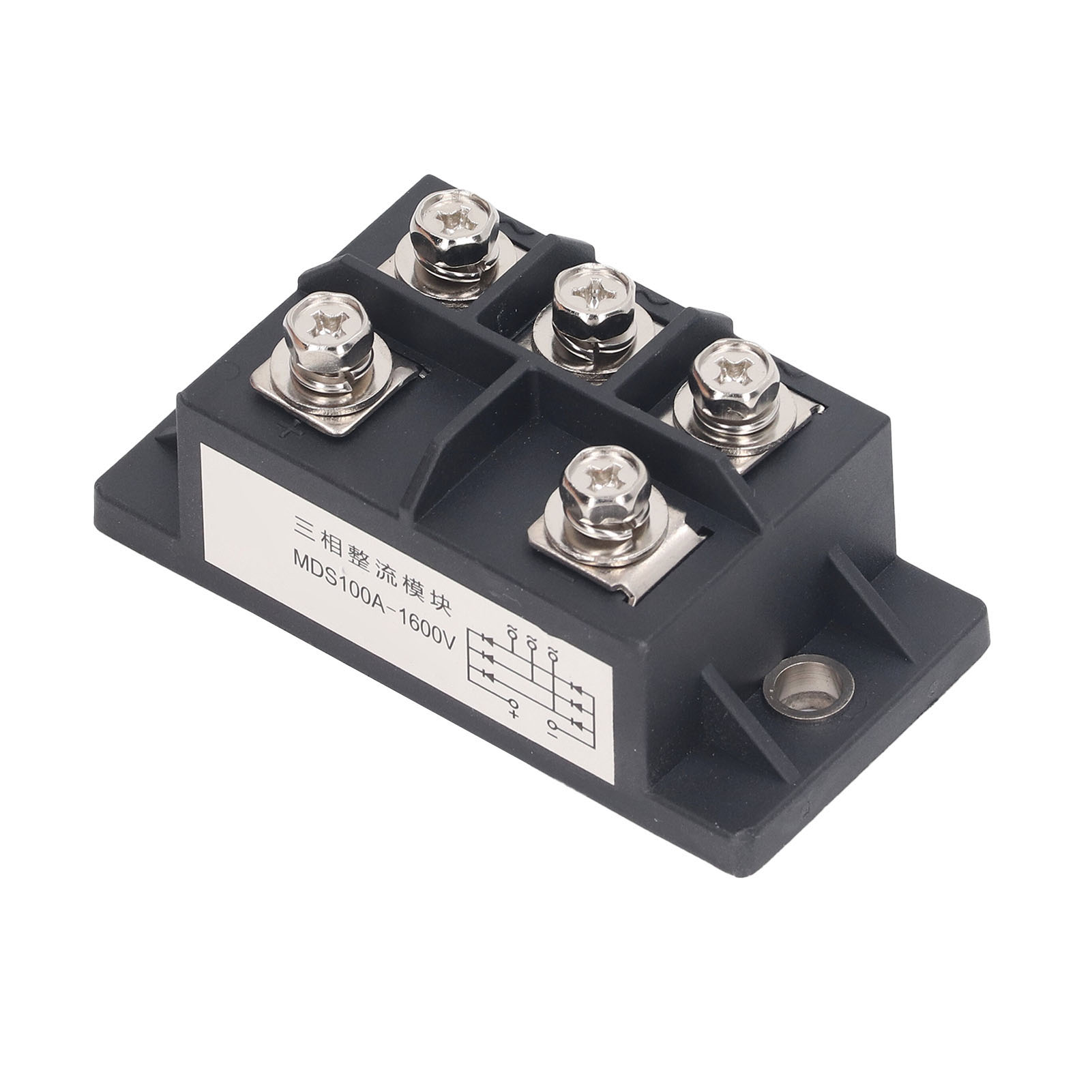 Dreiphasen-brückengleichrichter 75 A 1600 V, 5-poliges Diodenmodul, Kühlkörper Aus Abs Und Messing, Leistungsgleichrichter
