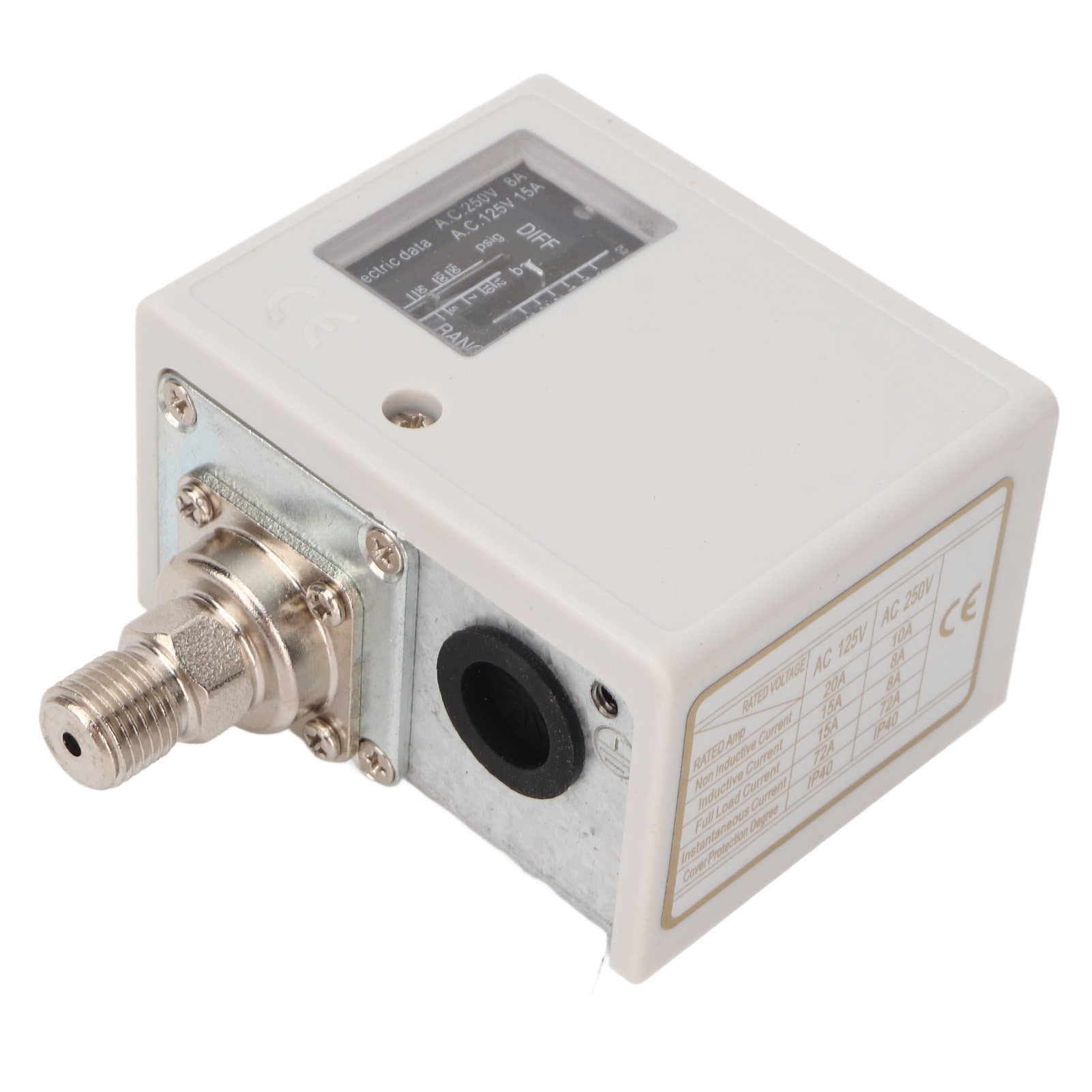 Luftdruckschalter Für Kompressor, Trockner, Kesselsteuerung, 30 Bar, Hochleistungsausführung, Ac 125 V/250 V, G1/2