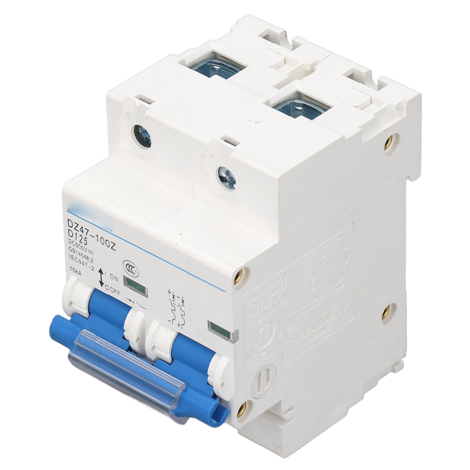 10 Ka 125 A 500 V Dc-leistungsschalter, Überlastschutz, 36 Mm Din-schiene, Miniatur-leistungsschalter, Hohe Schaltleistung