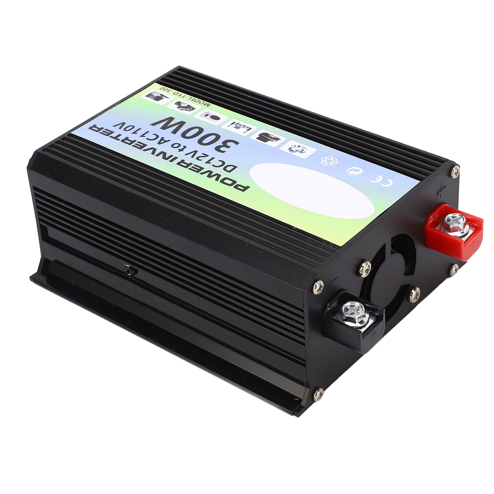 300w 12v Auf 110v Wechselrichter, Modifizierte Sinuswelle, 2 Usb-anschlüsse + Steckdose, Leistungsanzeige.