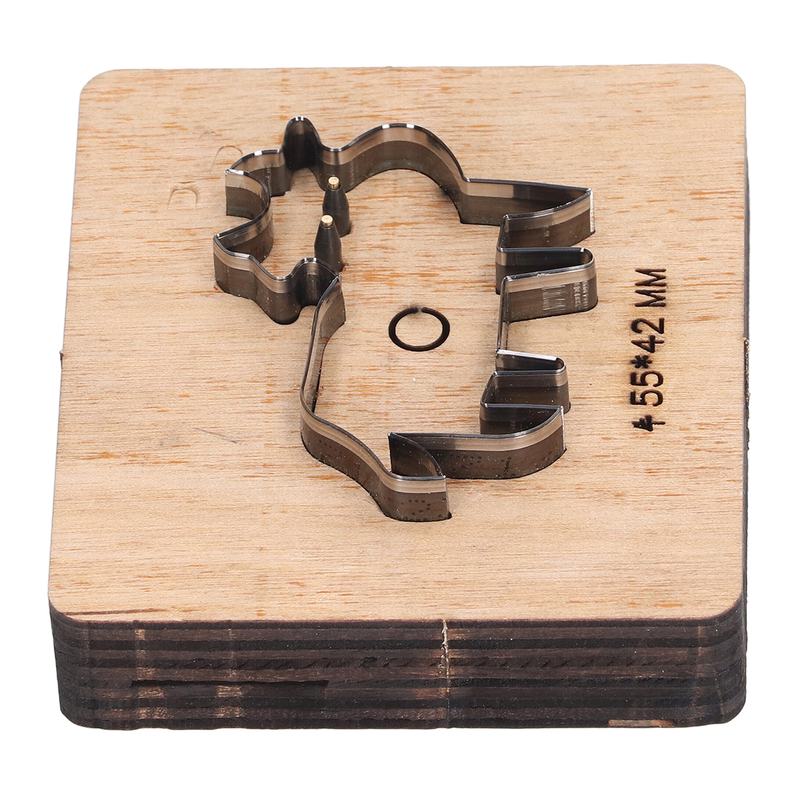 Ausstechform In Kuhform, 55x42mm, Stanzform Für Leder, Legierter Stahl, Präzisionsausstecher Für Kunststoff, Teig Und Pappe.
