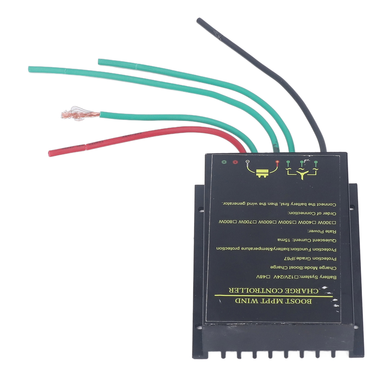 Wasserdichter Mppt-laderegler Für Windkraftanlagen, Boost-regler Für Windgeneratoren, 12v/24v Automatisch, Ip67-schutzart, Für Den Außenbereich Geeignet.