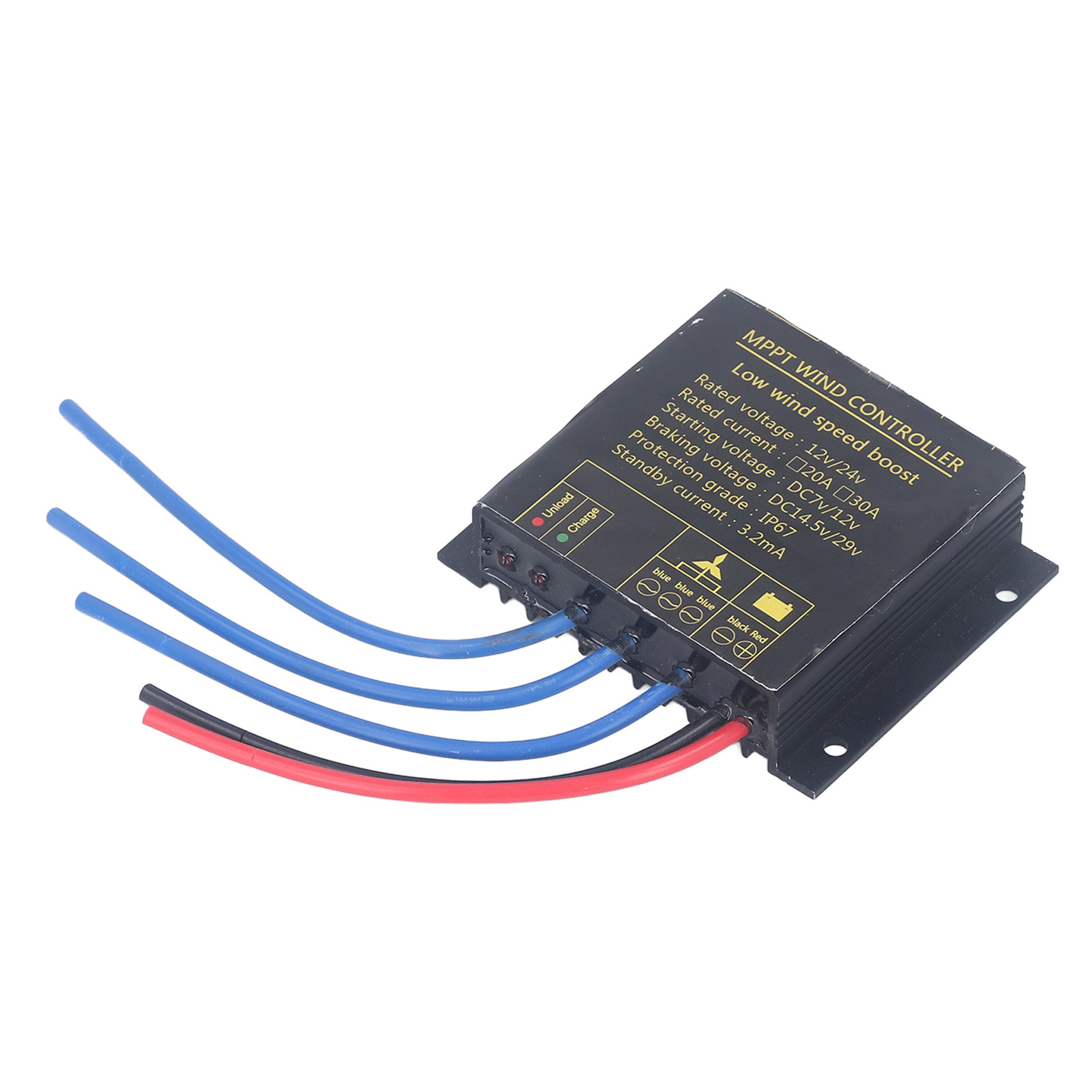 12v 24v Mppt-laderegler Für Windkraftanlagen, Ip67 Wasserdichter Regler Für 100w-600w Windkraftanlagen, Überlastschutz, Für Den Außenbereich Geeignet.