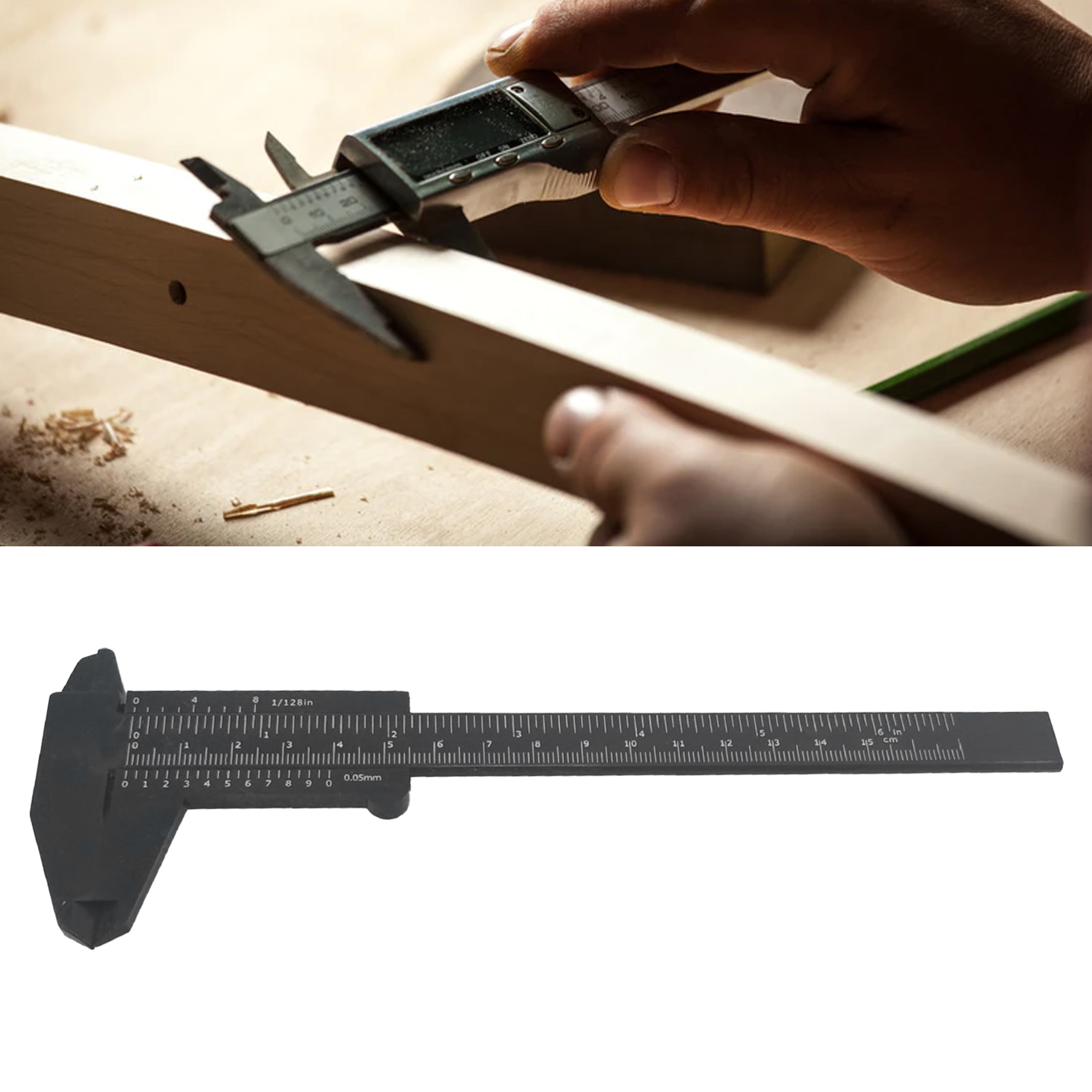 Messschieber 0-150 Mm, Doppelte Metrische Und Zoll-skala, Präzisionsmessgerät Für Reparaturen Und Heimwerkerarbeiten.