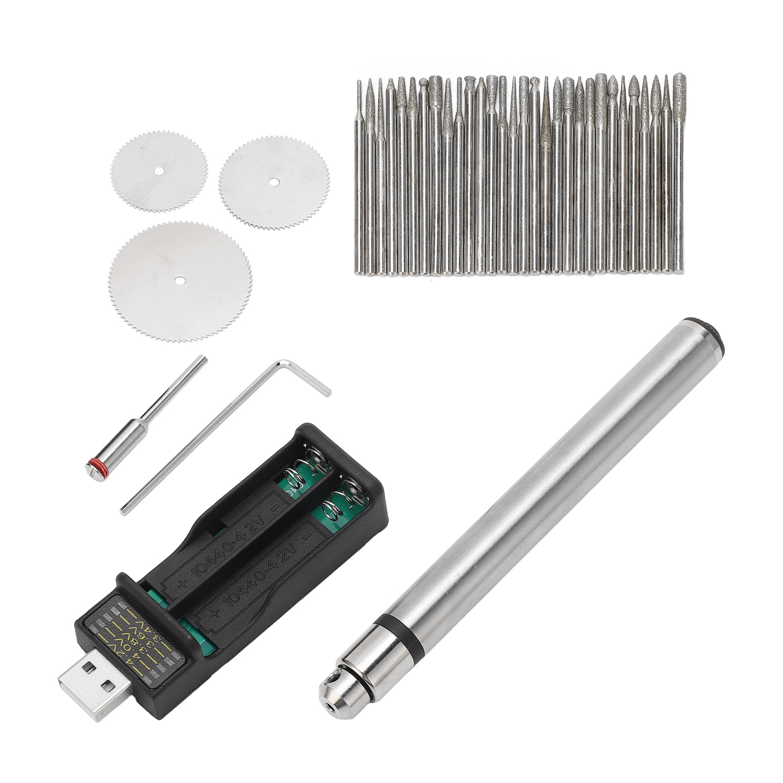 Mini-elektrogravierer, Usb-wiederaufladbare Graviermaschine Mit 30 Bits, Kabelloses Rotationswerkzeug Für Schmuck, 5 V