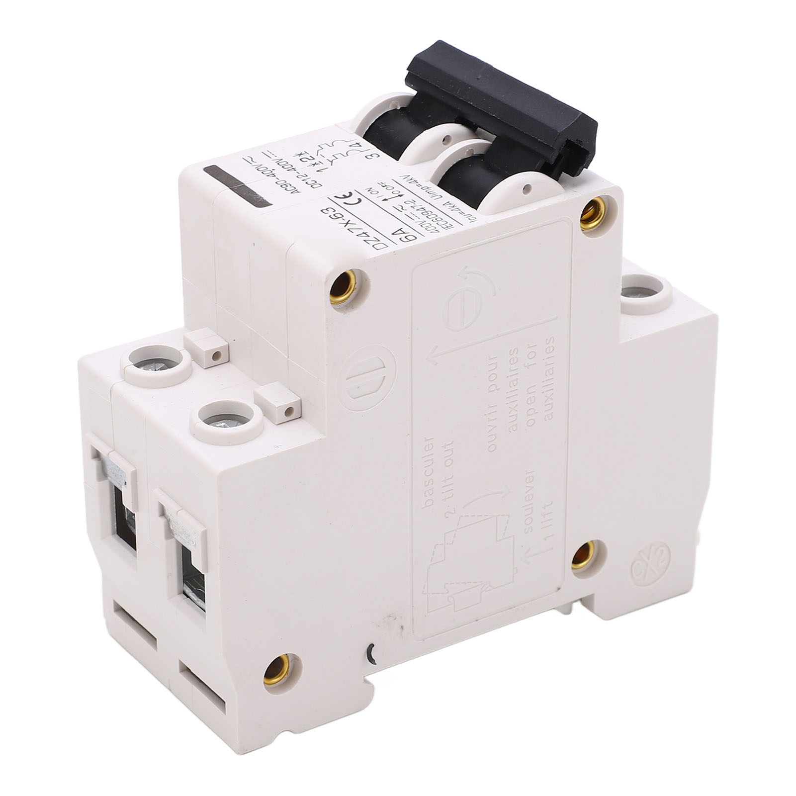 Miniatur-leistungsschalter Ac/dc 2p 6a 400v, Din-schiene, Für Photovoltaik-solaranlagen, Dz47x 63, Schutzschaltung