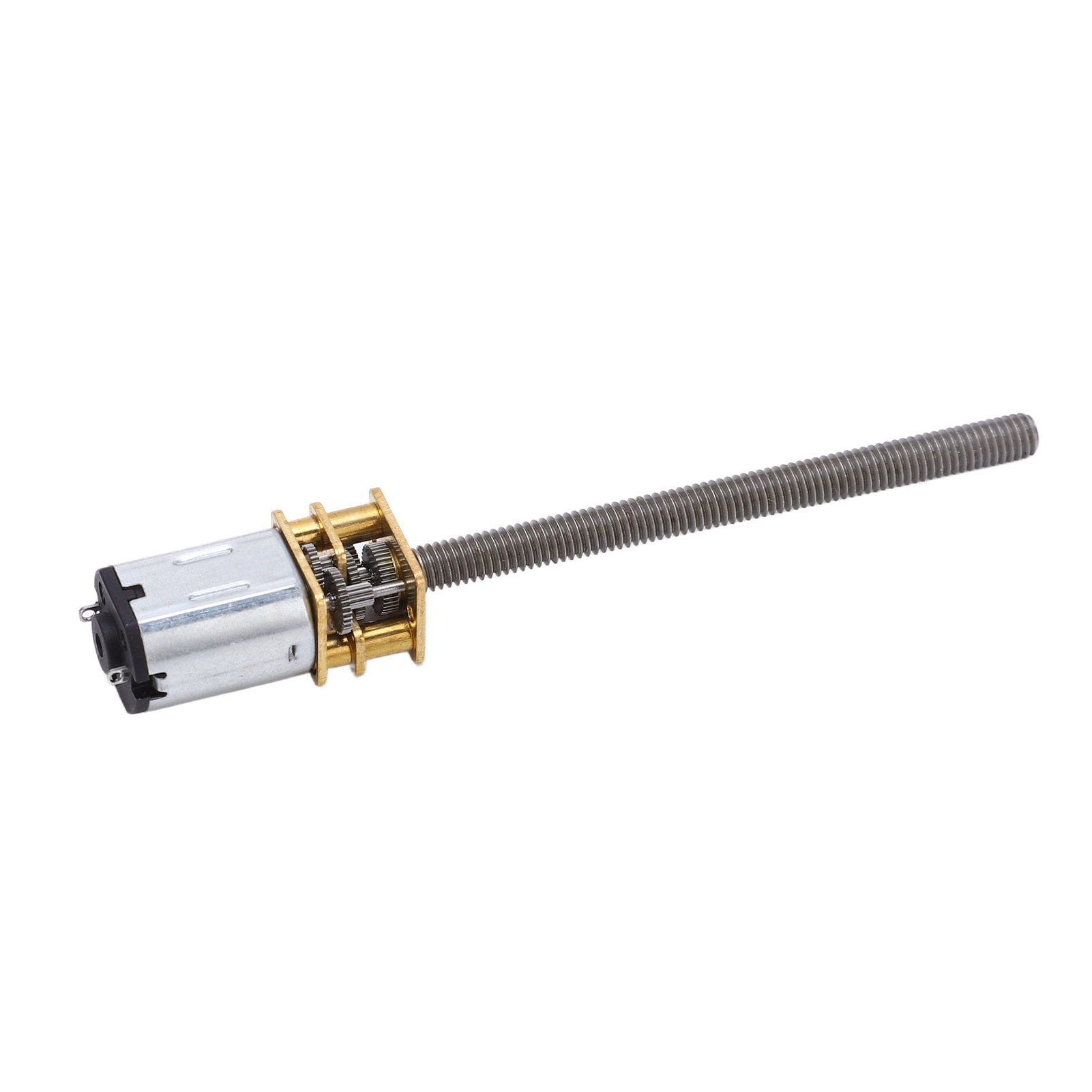 Mikro-getriebemotor, Hohes Drehmoment, 6 V Gleichstrom, 60 U/min, Lange Gewindewelle M4x55, Gewindestange, Für Heimwerkerprojekte, Robust