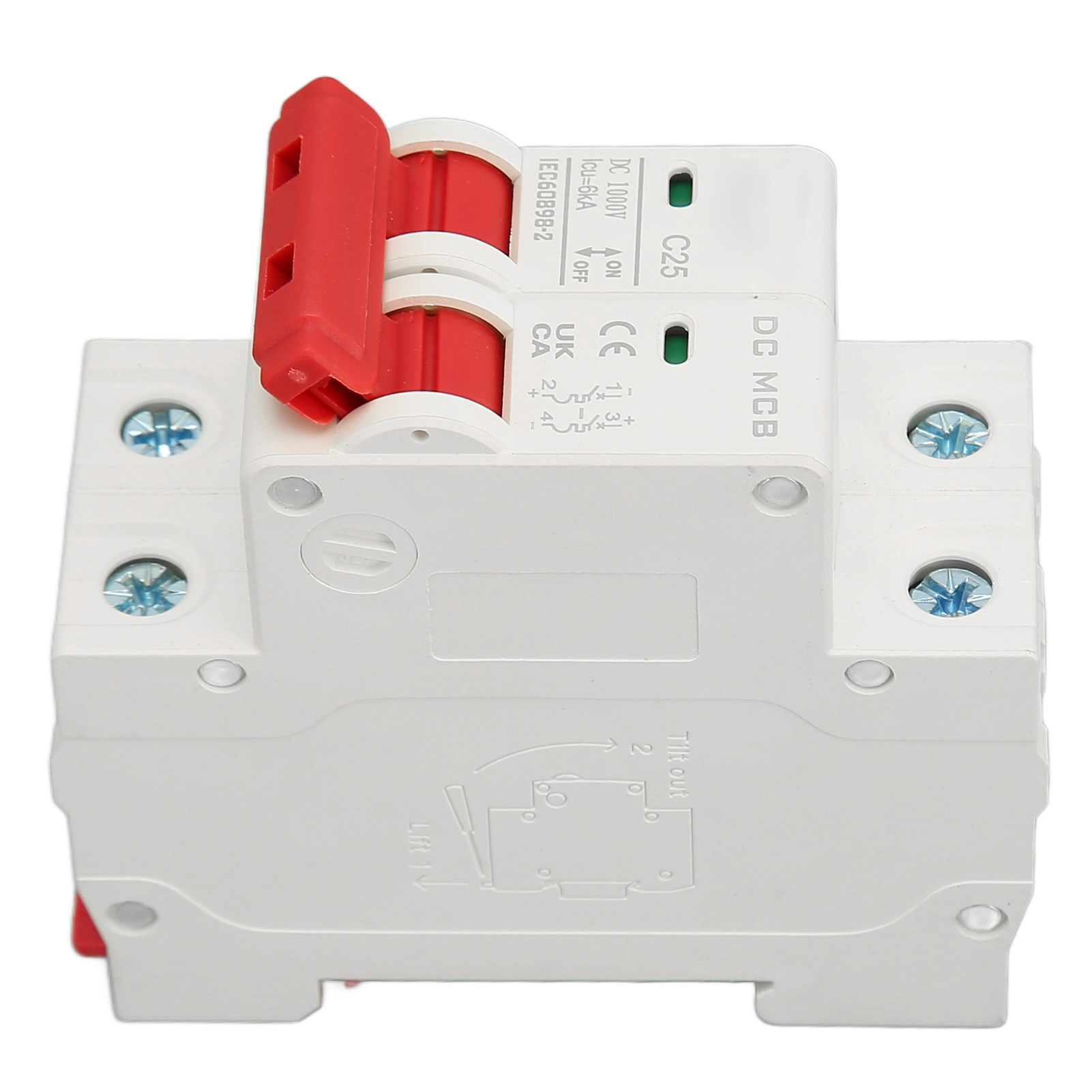 Miniatur-gleichstrom-2p-1000v-6000a-leistungsschalter, Photovoltaik-solarschutz, Automatischer Schalter Für Paneele, Gleichstromkasten, Sicherheitssystem.