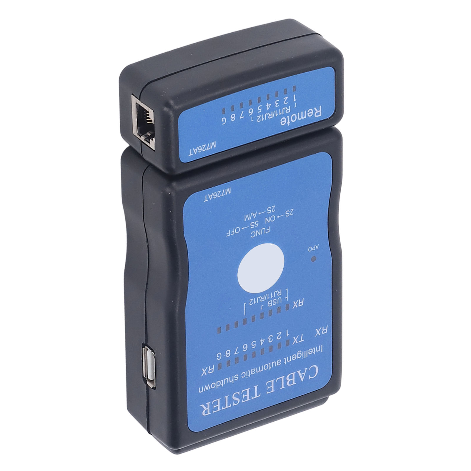 Intelligenter Multifunktions-netzwerkkabeltester, Tragbarer Poe-detektor Mit Lcd-bildschirm Für Ethernet Rj45, Professionelles Kabeldiagnosegerät