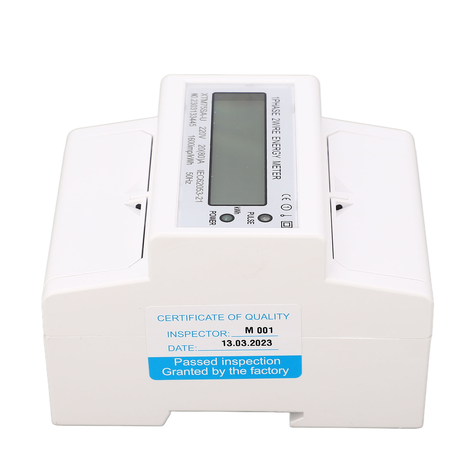 Stromverbrauchszähler, Einphasiger 4p-wattmeter, Spannungs- Und Stromprüfer, Lcd-anzeige, Din-schienenmontage.