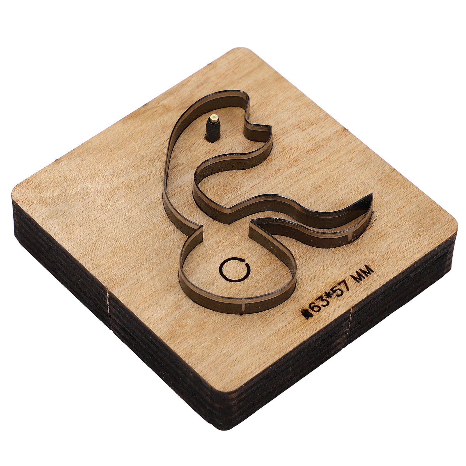 Ausstechform Aus Legiertem Stahl, 63 X 57 Mm, Schlangenform, Werkzeug Zum Schneiden Und Stempeln Von Leder Für Diy-bastelarbeiten.