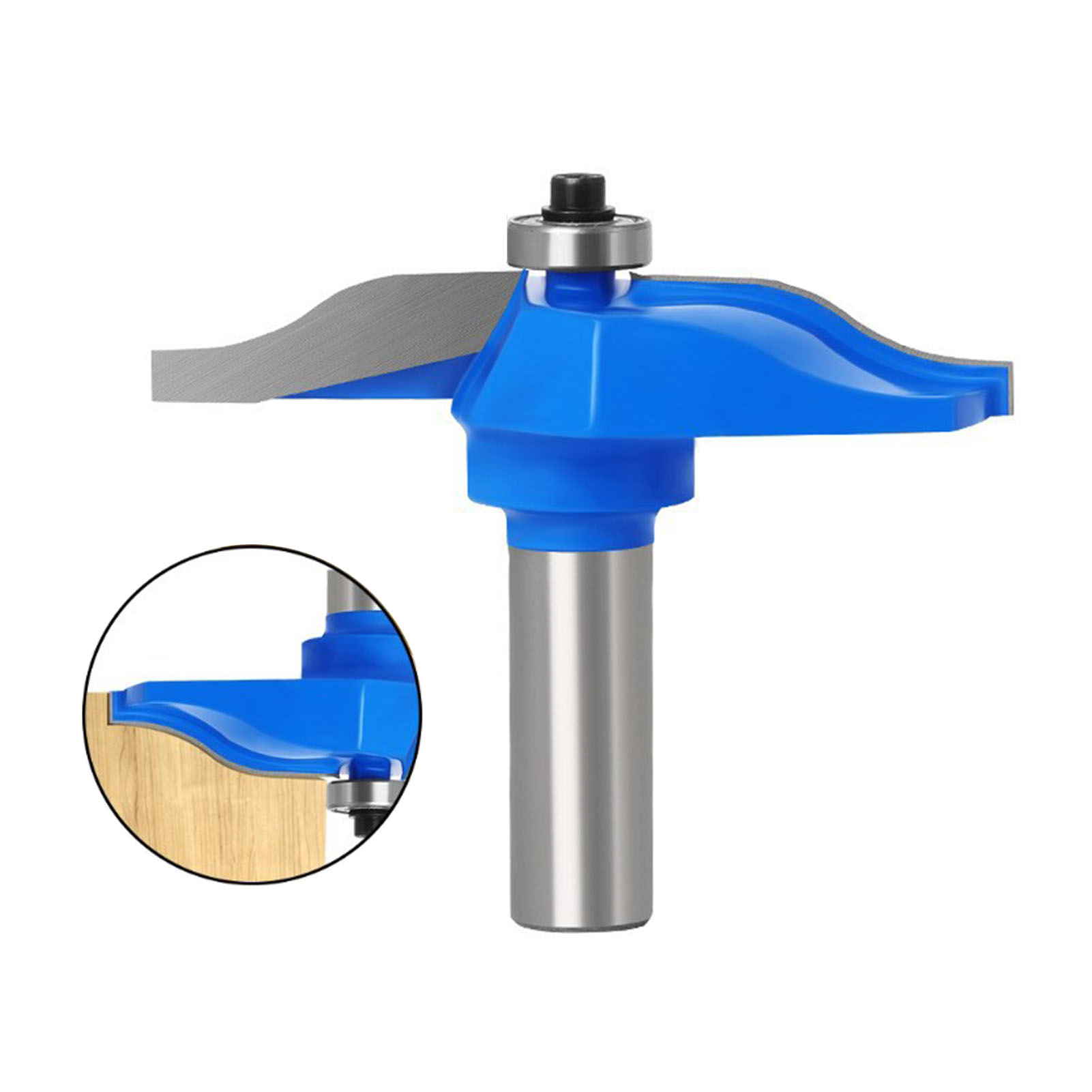Hartmetall-holzfräser, 1/2-zoll-schaft, Römischer Ogee-fräser, Hitzebeständig, Blau, Für Die Holzbearbeitung