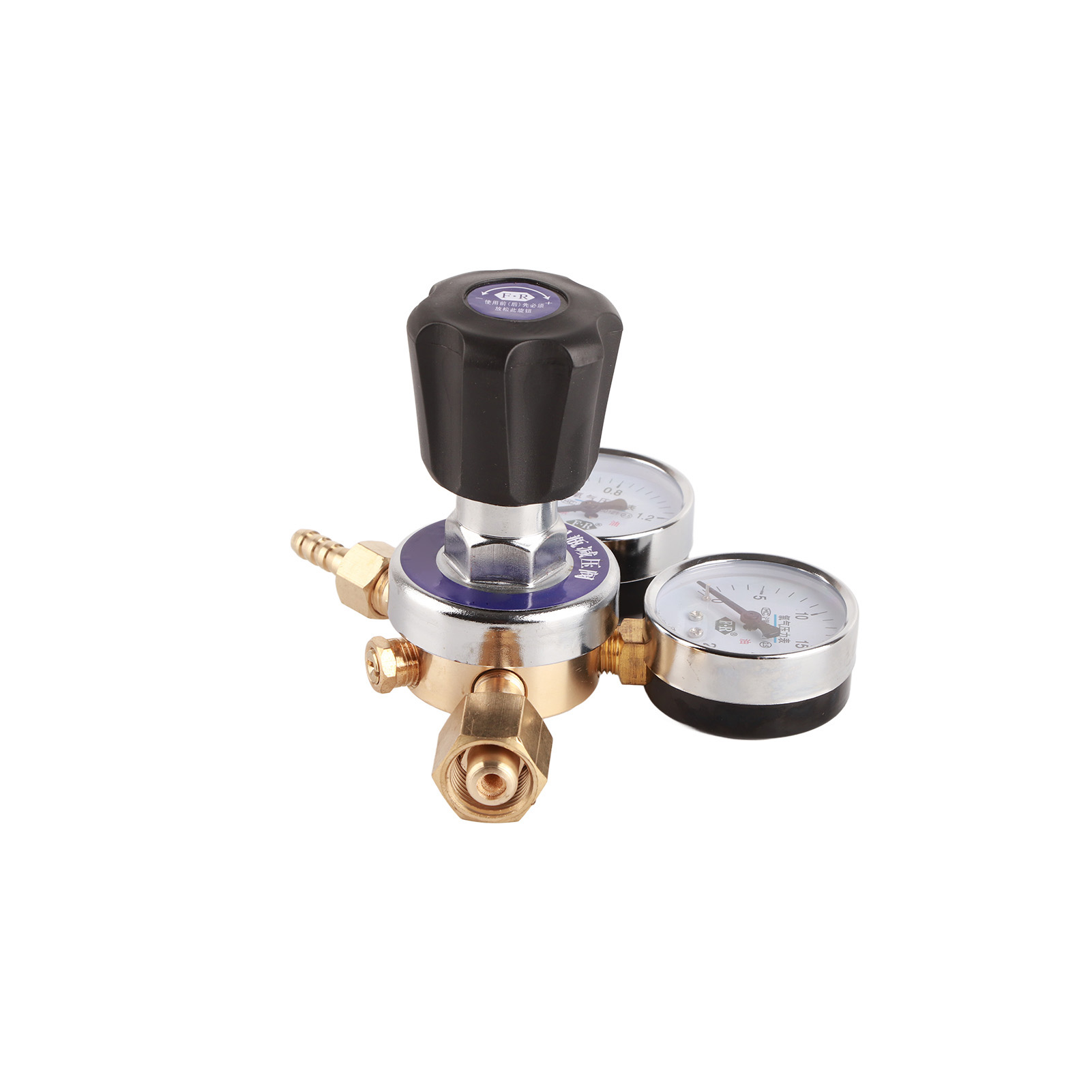 Sauerstoffdruckregler Mit 15 Mpa Einlass Und 1 Mpa Auslass, G5/8-anschluss, 8 Mm Außenausgang, Druckminderungsventil Aus Messing