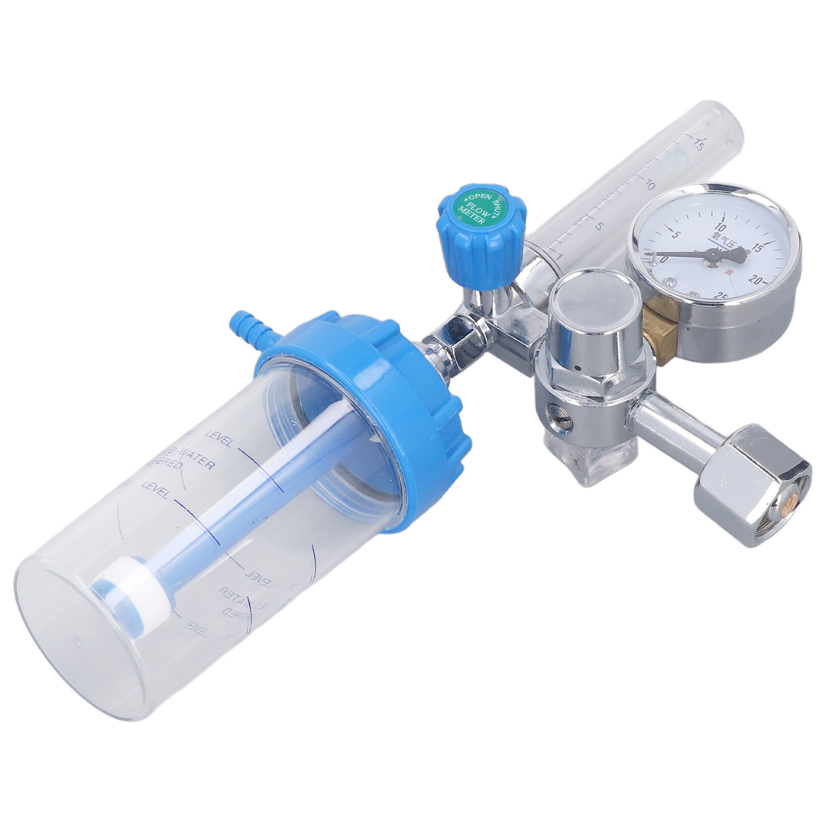 Sauerstoffdruckregler Y008, Schwimmerregler Für Inhalatoren, Durchflussmesser Mit Absorber, 5/8-zoll-bsp-gewindeanschluss