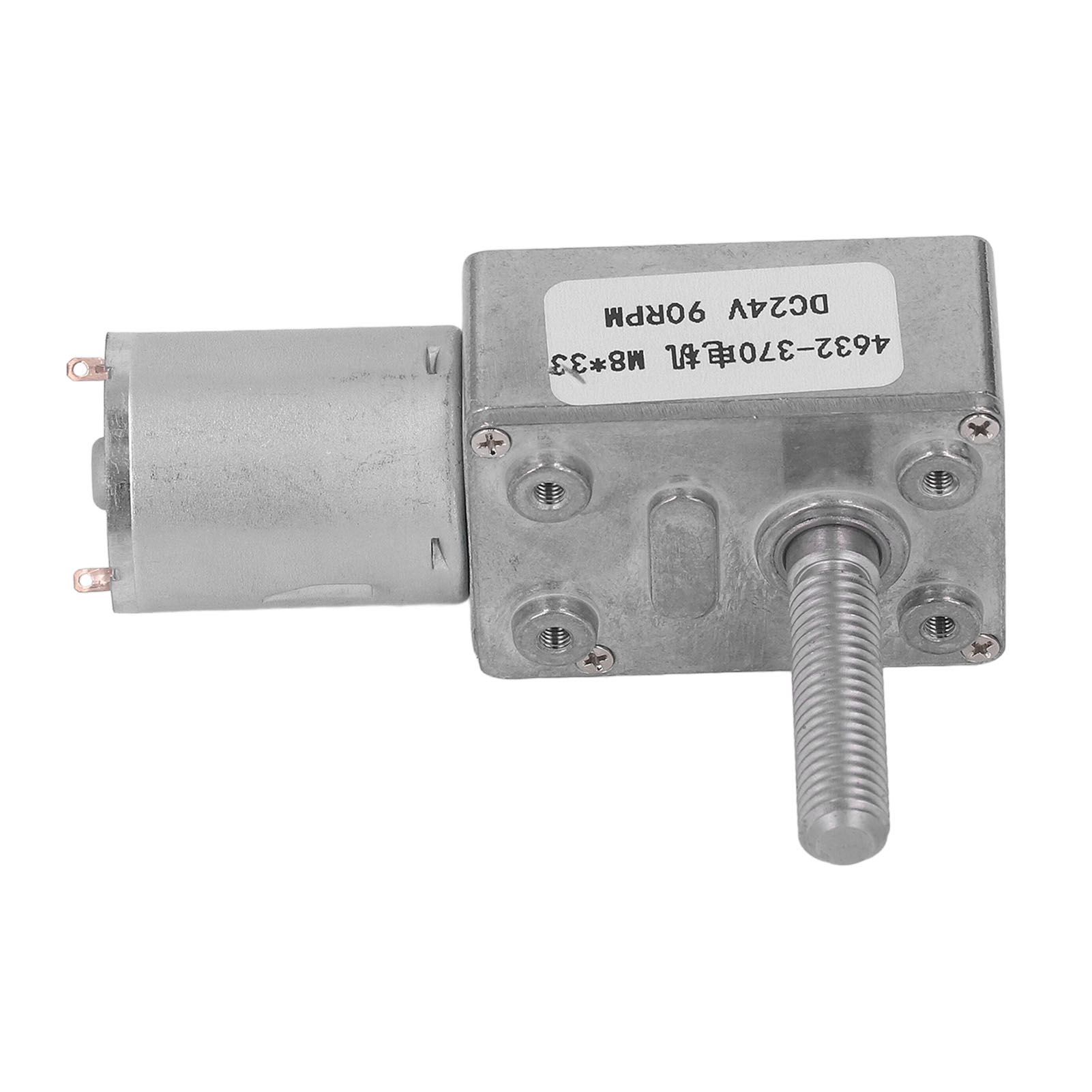Turbo Worm 24v Gleichstrom-getriebemotor, Hochdrehmoment-mikrountersetzungsgetriebe, M8x33mm Welle, Elektrowerkzeug, 90 U/min.