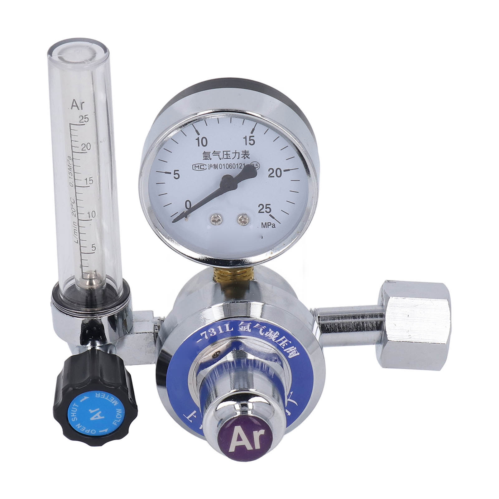 Doppel-durchflussmesser Für Mig-schweißgeräte, Argon-gasregler, Messing-manometer, Durchflussmesserventil, Zubehör Für Argonschweißen