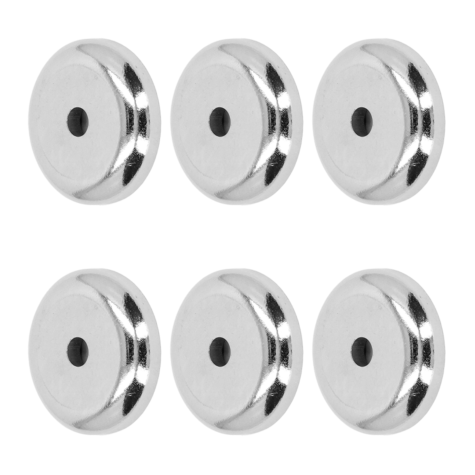 10 Versilberte Neodym-magnete, Nickel-eisen-bor-edelstahl, Senkbohrung Ø10 Mm, Leistungsstark