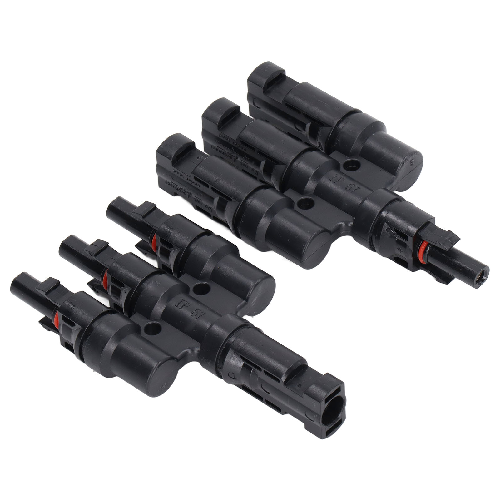 T4 1 Paar Solarstecker, Parallelpanelkabel, Splitterkupplung, Diy-montagewerkzeug, Doppelanschluss, Lötfrei.