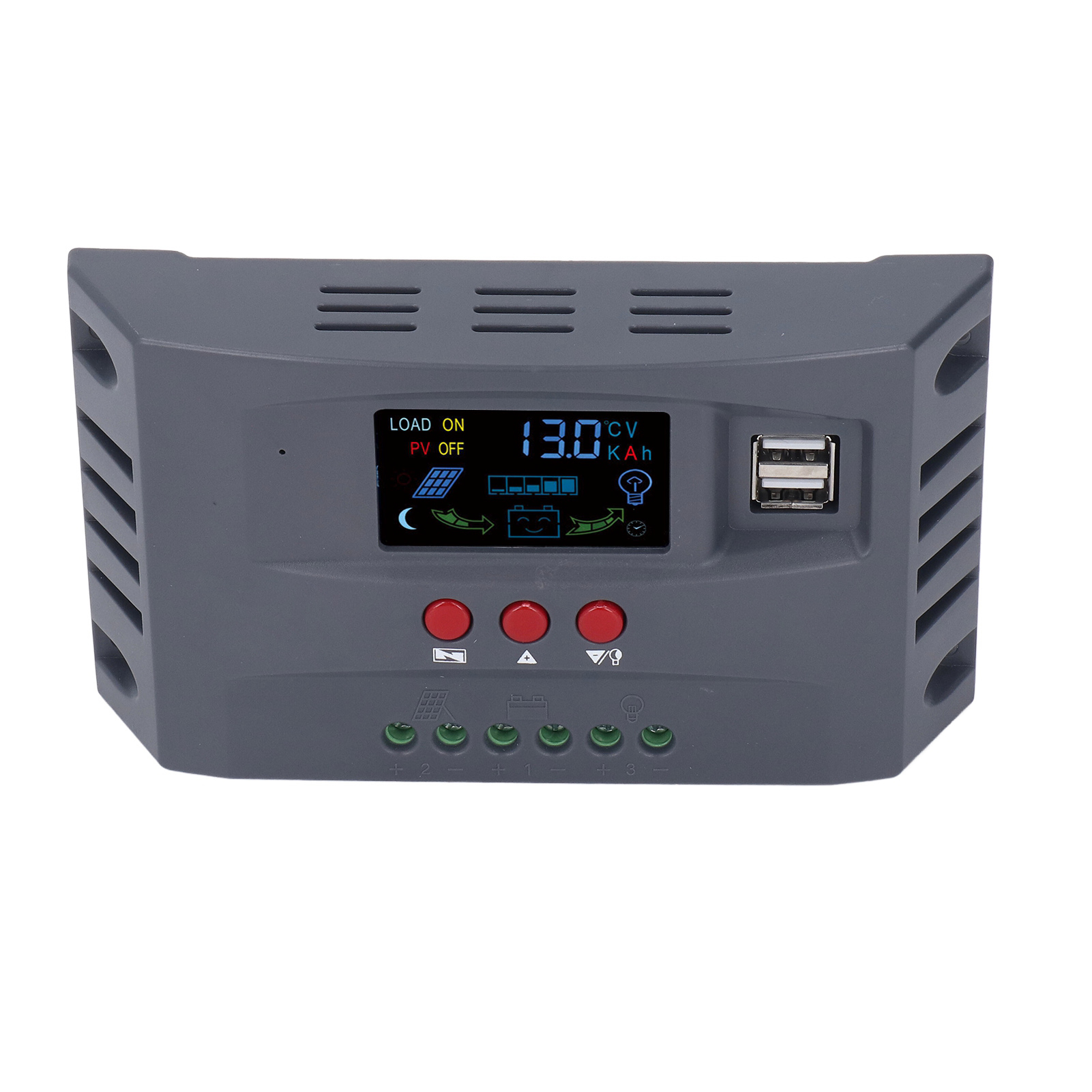 30a 12v/24v Mppt-solarladeregler Mit Hintergrundbeleuchtetem Lcd-display, Überstromschutz, Photovoltaik-solarmodul, Batterieladeregler, Robustem Gehäuse Und Intelligentem Ladegerät