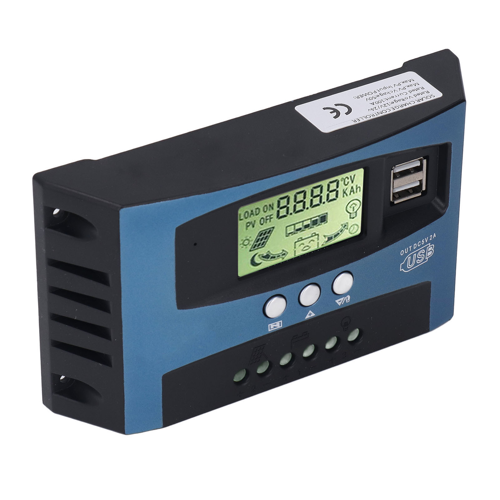 Echtzeitüberwachter Mppt-solarladeregler, Digitales Lcd-display, 12v 24v 100a Photovoltaik-regler Für Solarmodule.