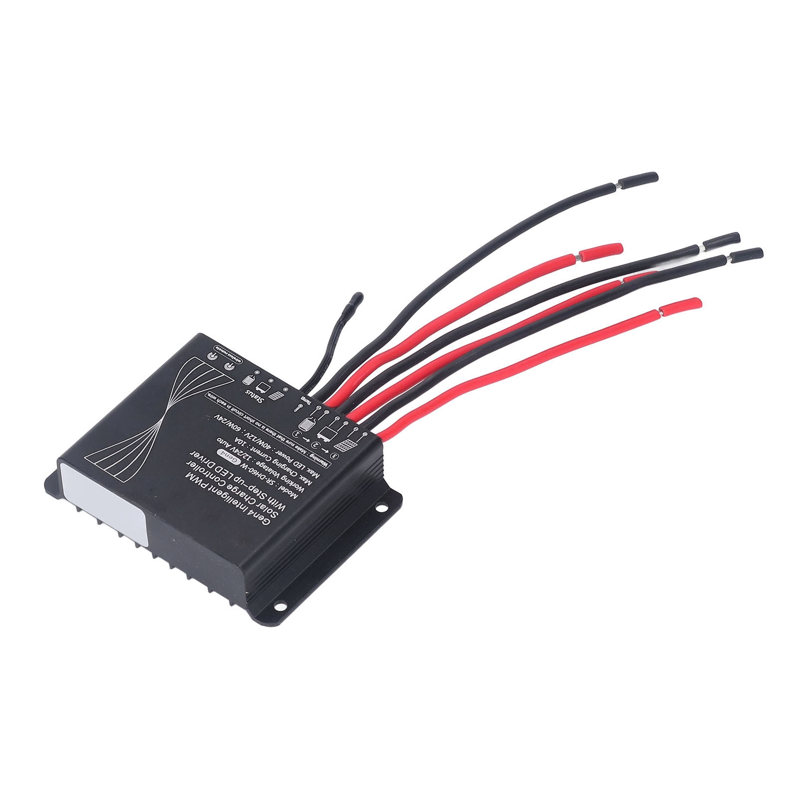 12v/24v Pwm-solarladeregler, Batterieregler Mit Led-anzeige Und Schrittmotor