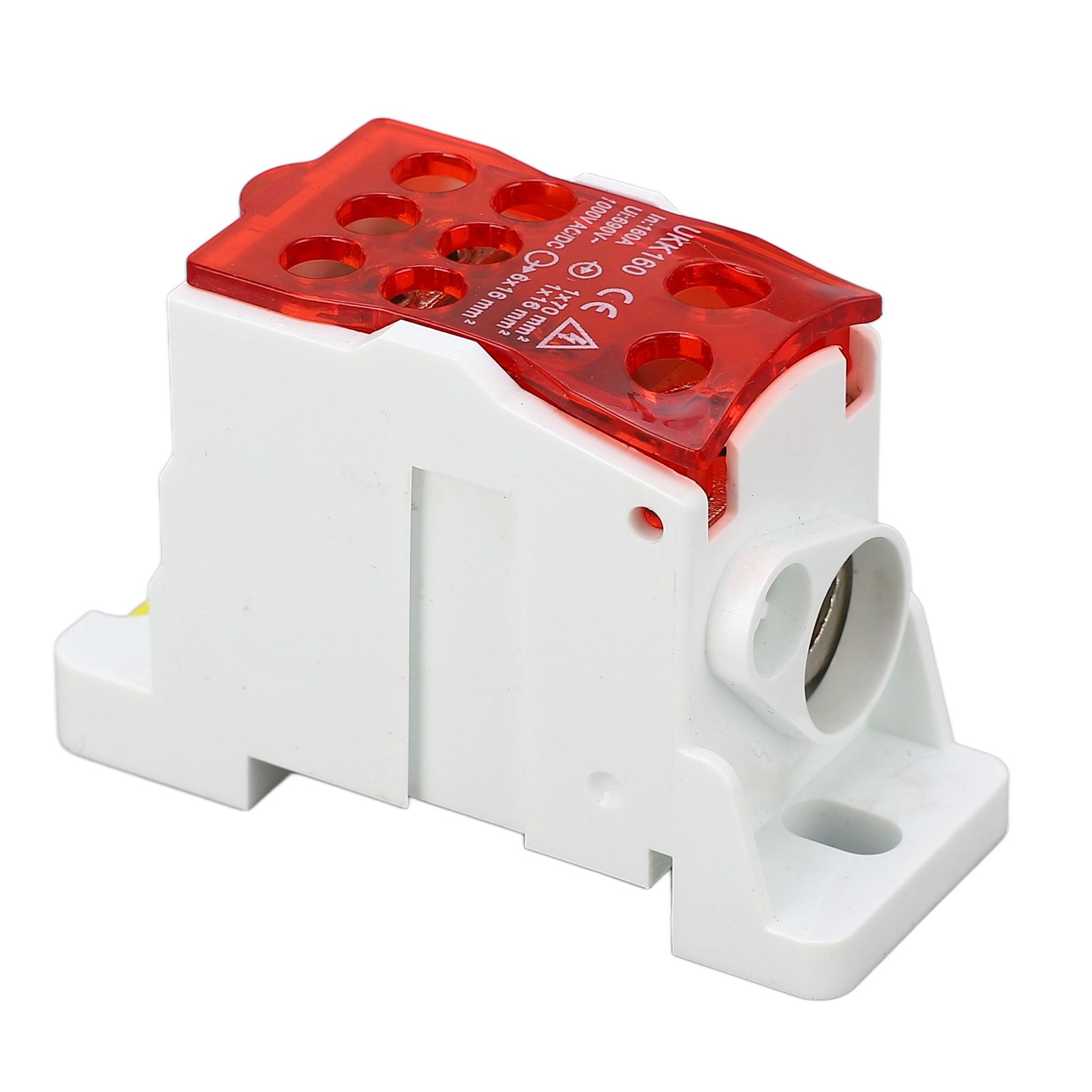 690v 160a Verteilerkasten, Din-schienen-anschlusskasten Für Elektrische Verbindungen, Rot, Elektrischer Anschlusskasten