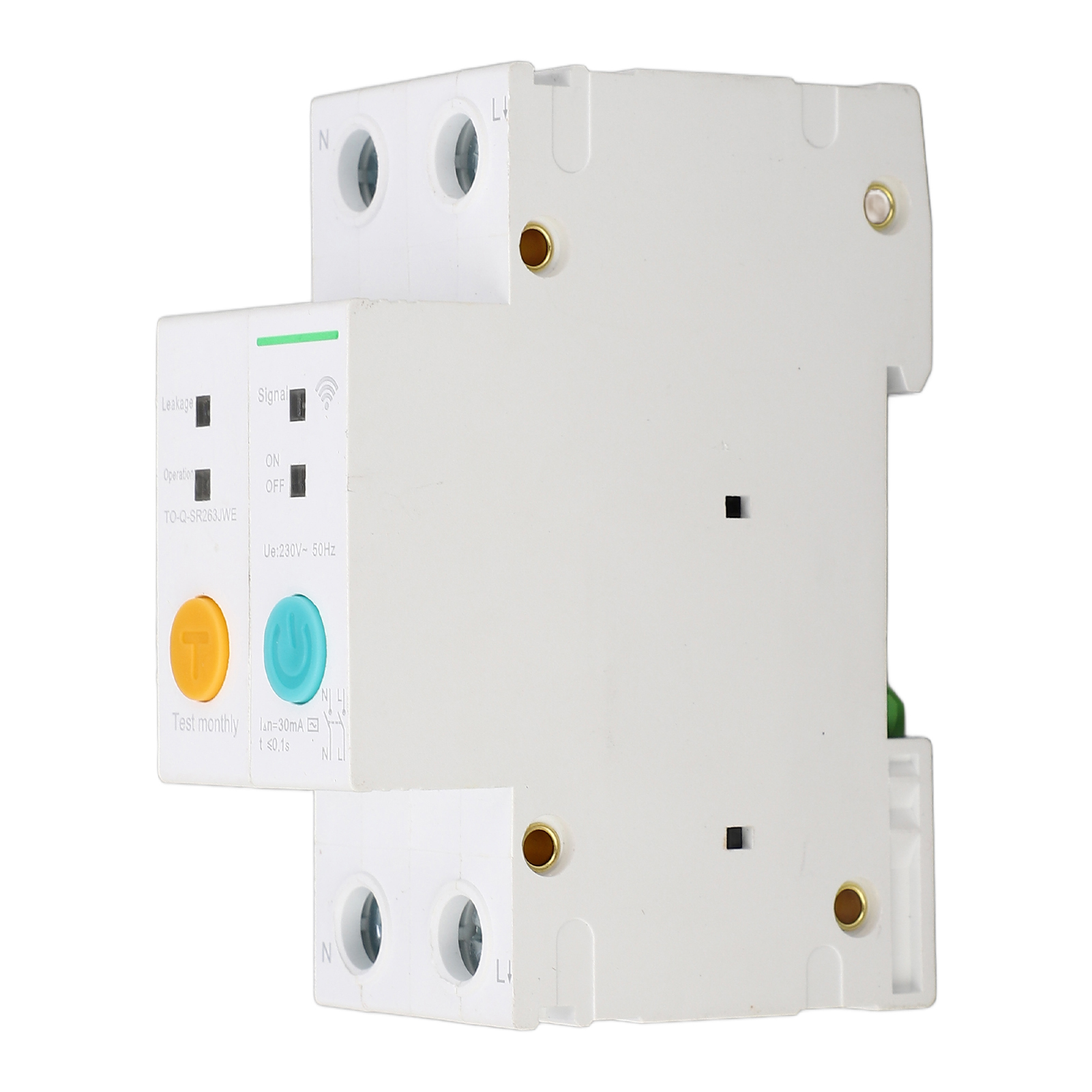 Intelligenter Wifi-leistungsschalter 2p 25a 230v 30ma, Kleiner Schalter Mit Differenzialschutz, Fehlerstromauslösung Für Schalttafeln.